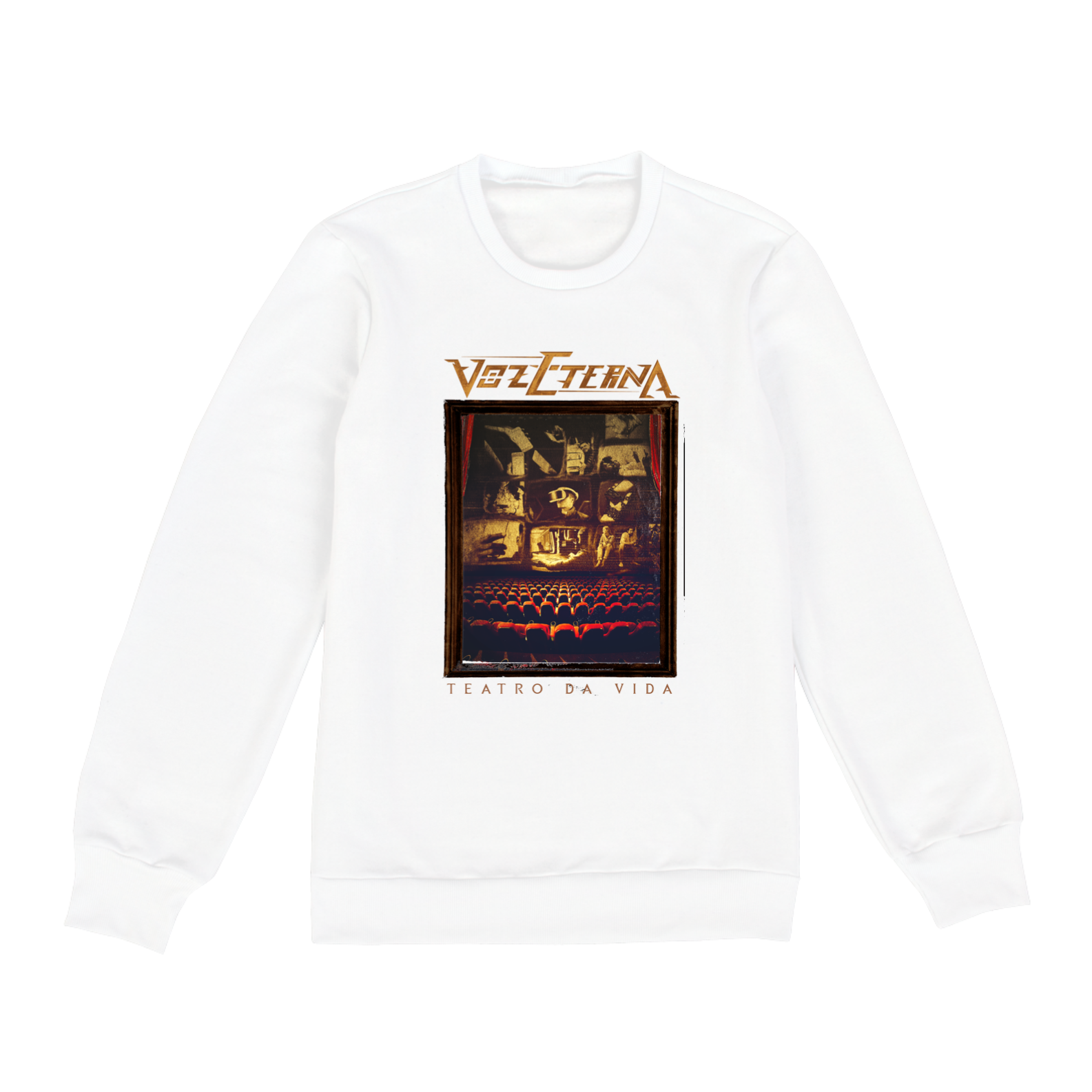 Nome do produto  Blusão Moletom Voz Eterna Teatro da Vida Claro