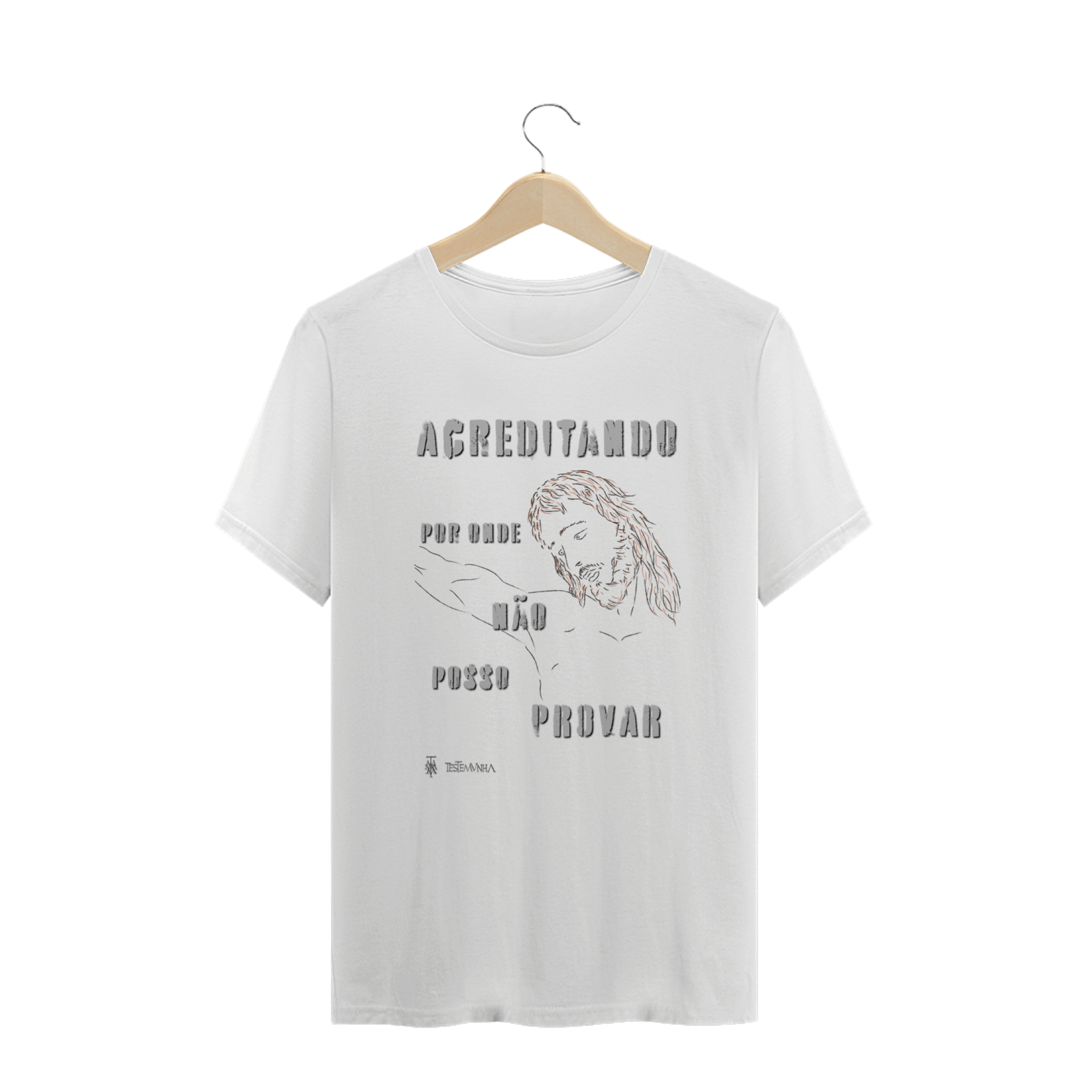 Camiseta Plus Size Acreditando (clara)