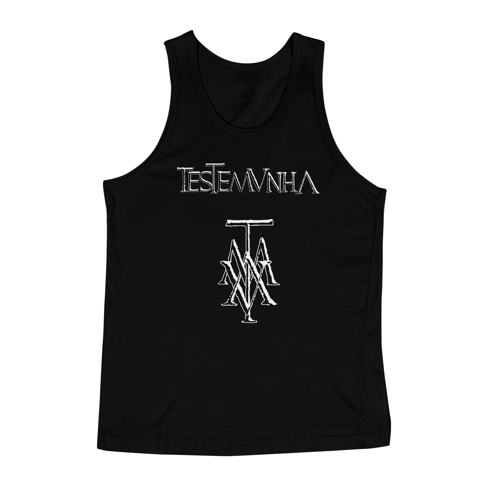 Nome do produto  Regata Testemunha Básica escura