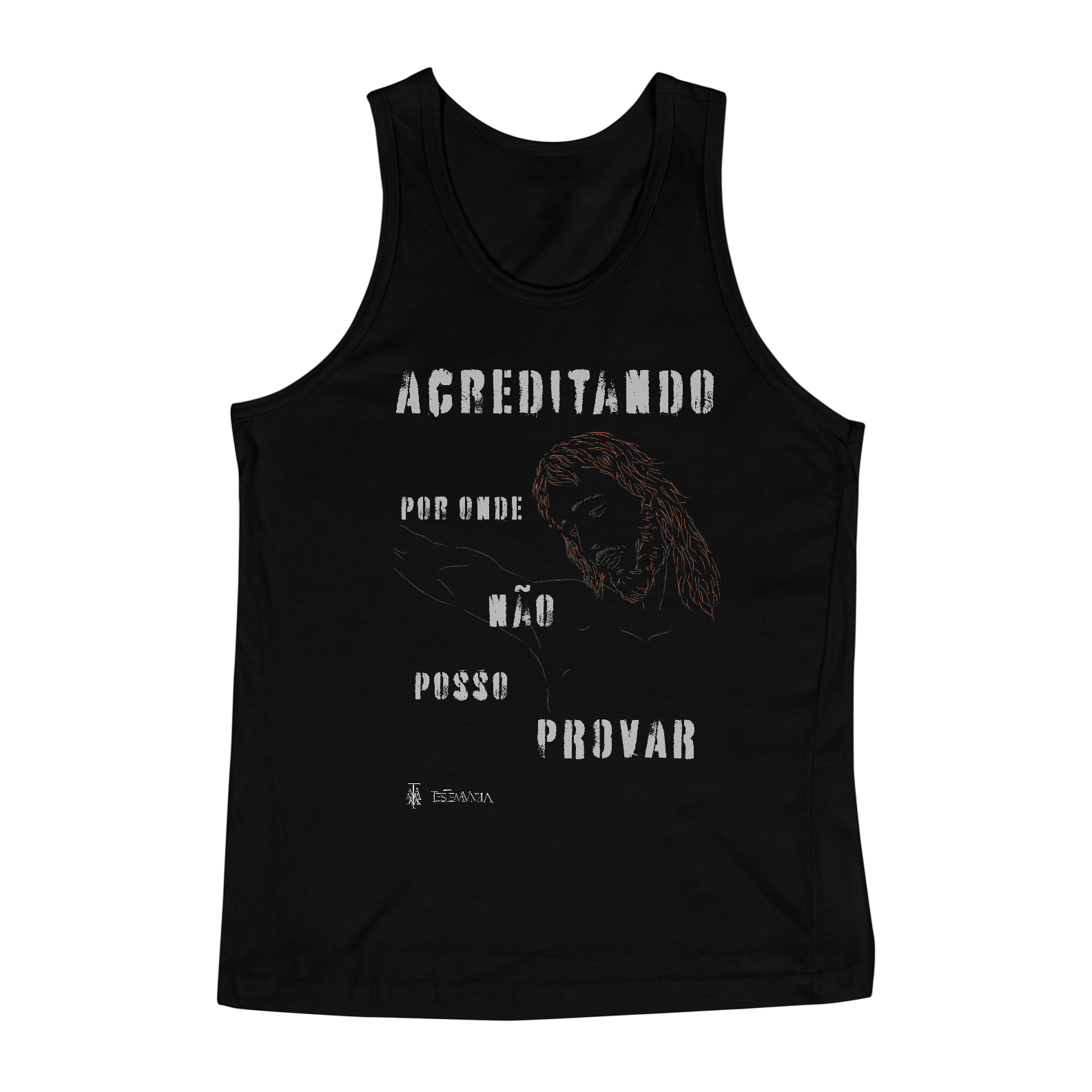 Nome do produto  Regata Acreditando (escura)