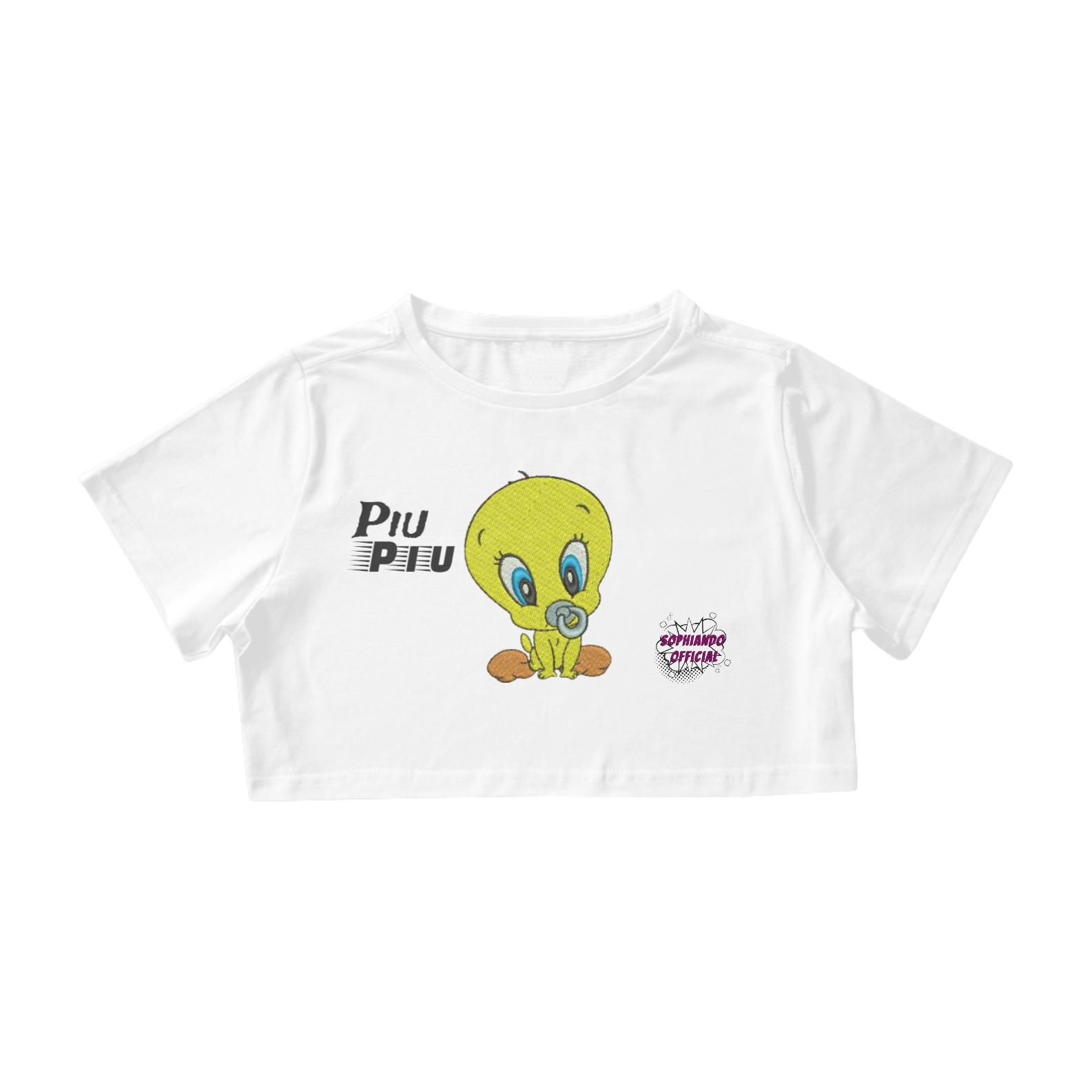 Nome do produto  Piu-Piu! Camisa Cropped Feminino