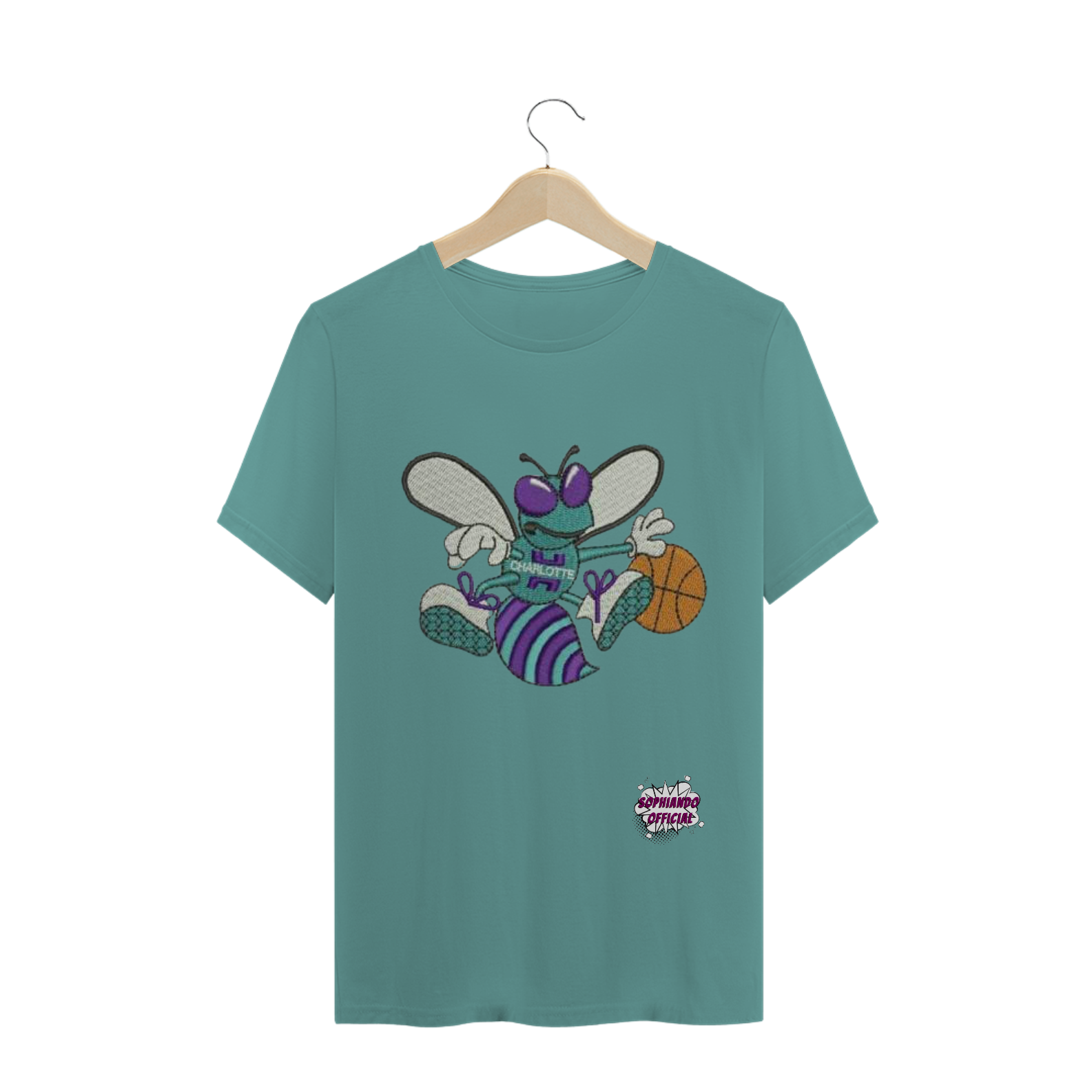 Nome do produto  Charlotte Hornets! Camisa Masculina Estonada