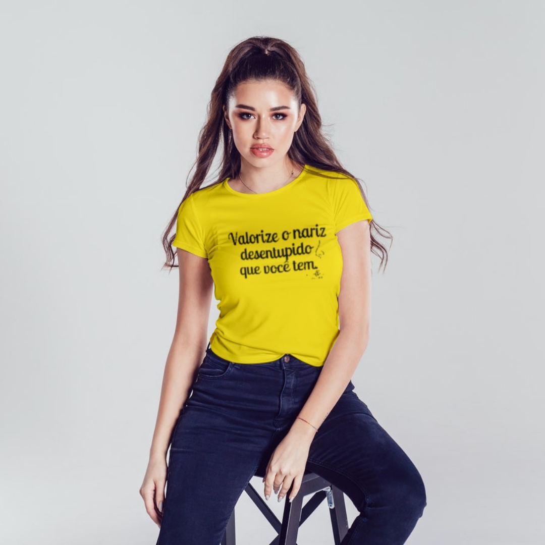 Valorize o nariz desentupido que você tem. (Camiseta quality) LP