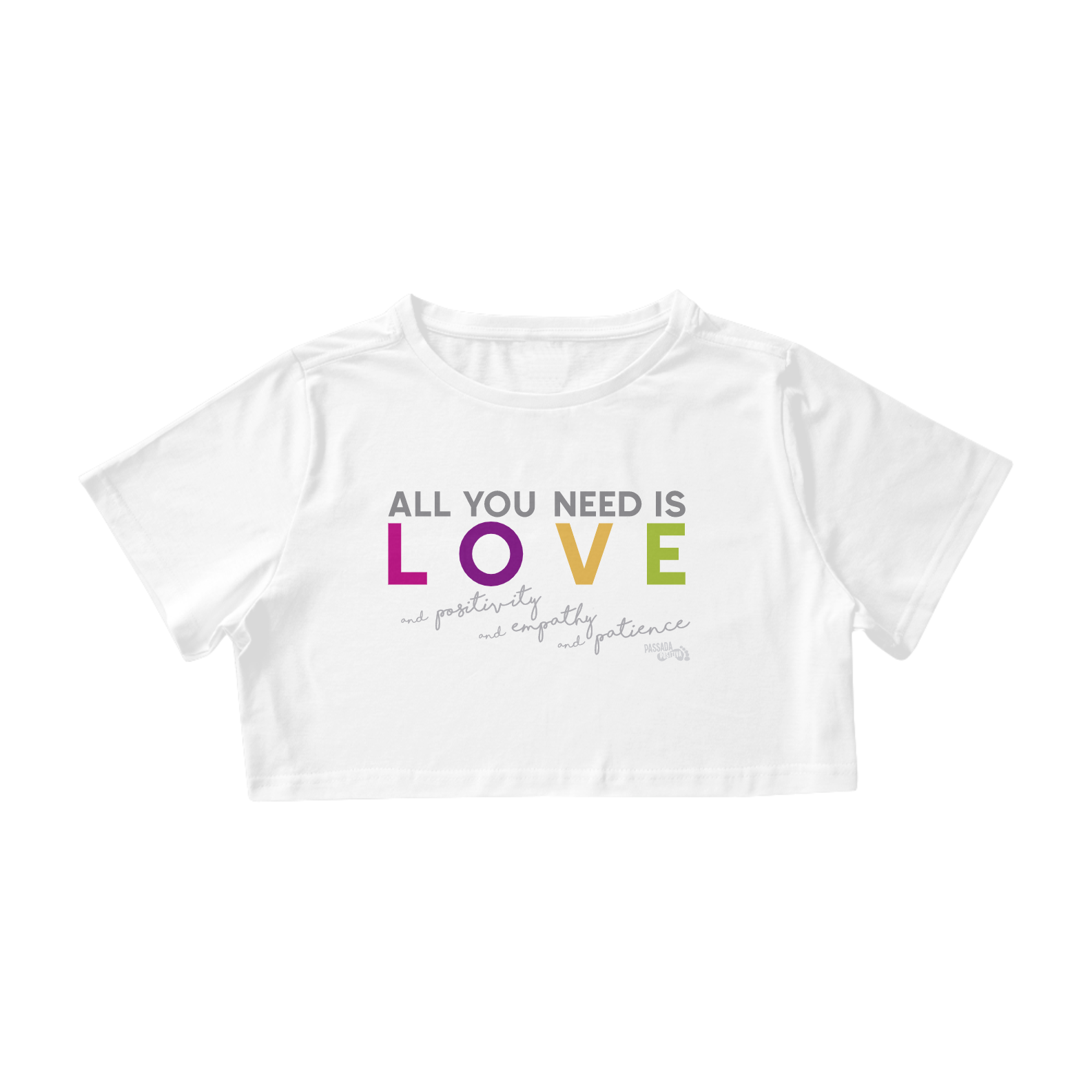 Nome do produto  Cropped T-shirt ALL U NEED