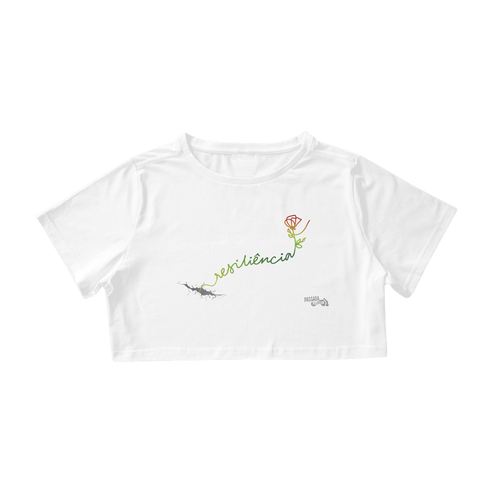 Nome do produto  Cropped t-shirt RESILIÊNCIA