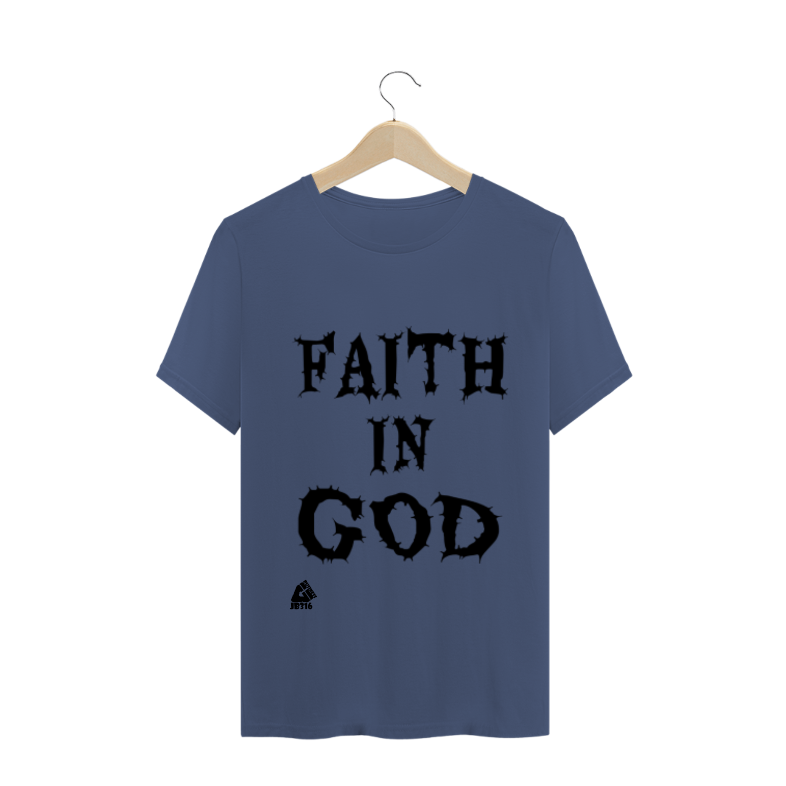 Nome do produto  CAMISETA MASCULINA ESTONADA FAITH IN GOD