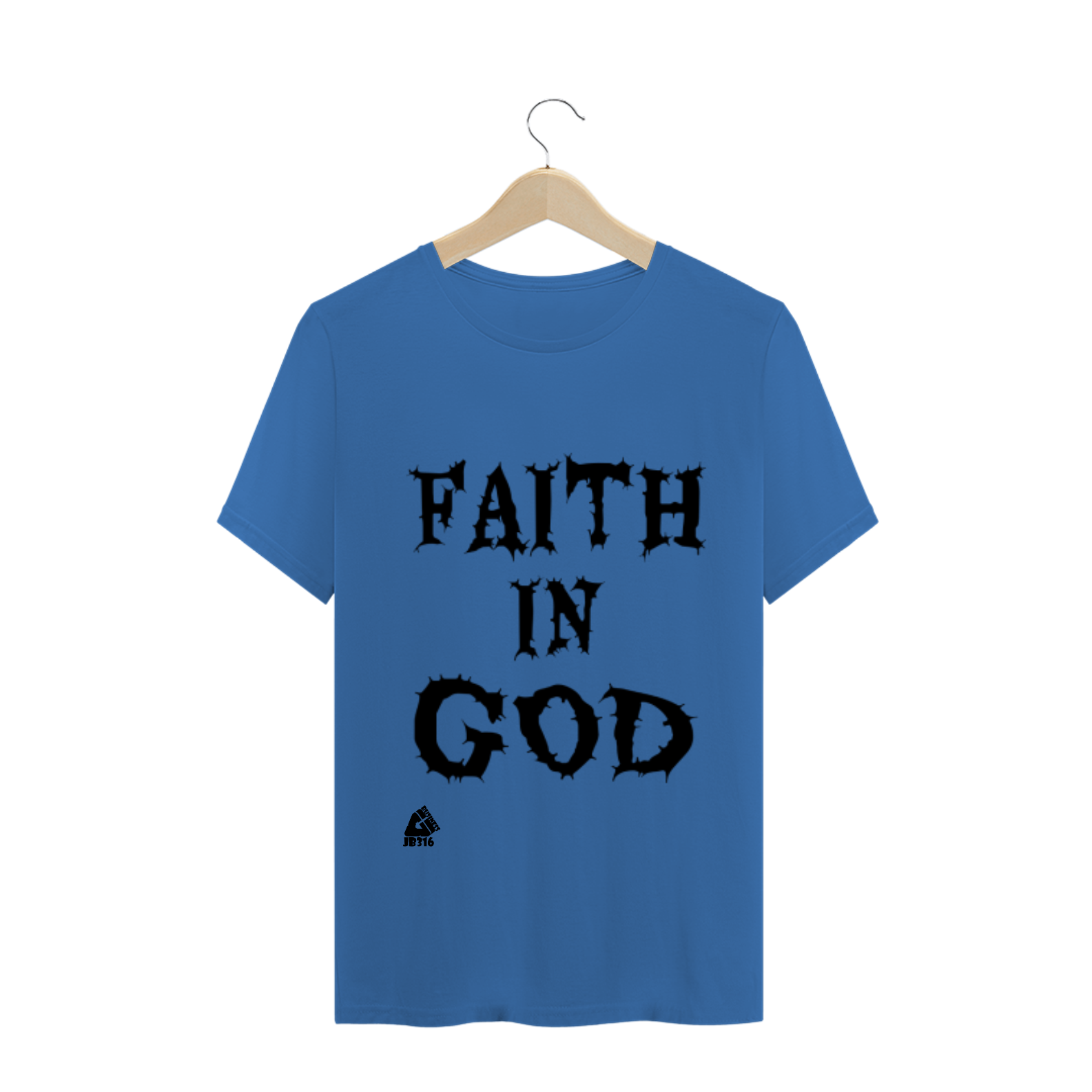 Nome do produto  CAMISETA MASCULINA ESTONADA FAITH IN GOD