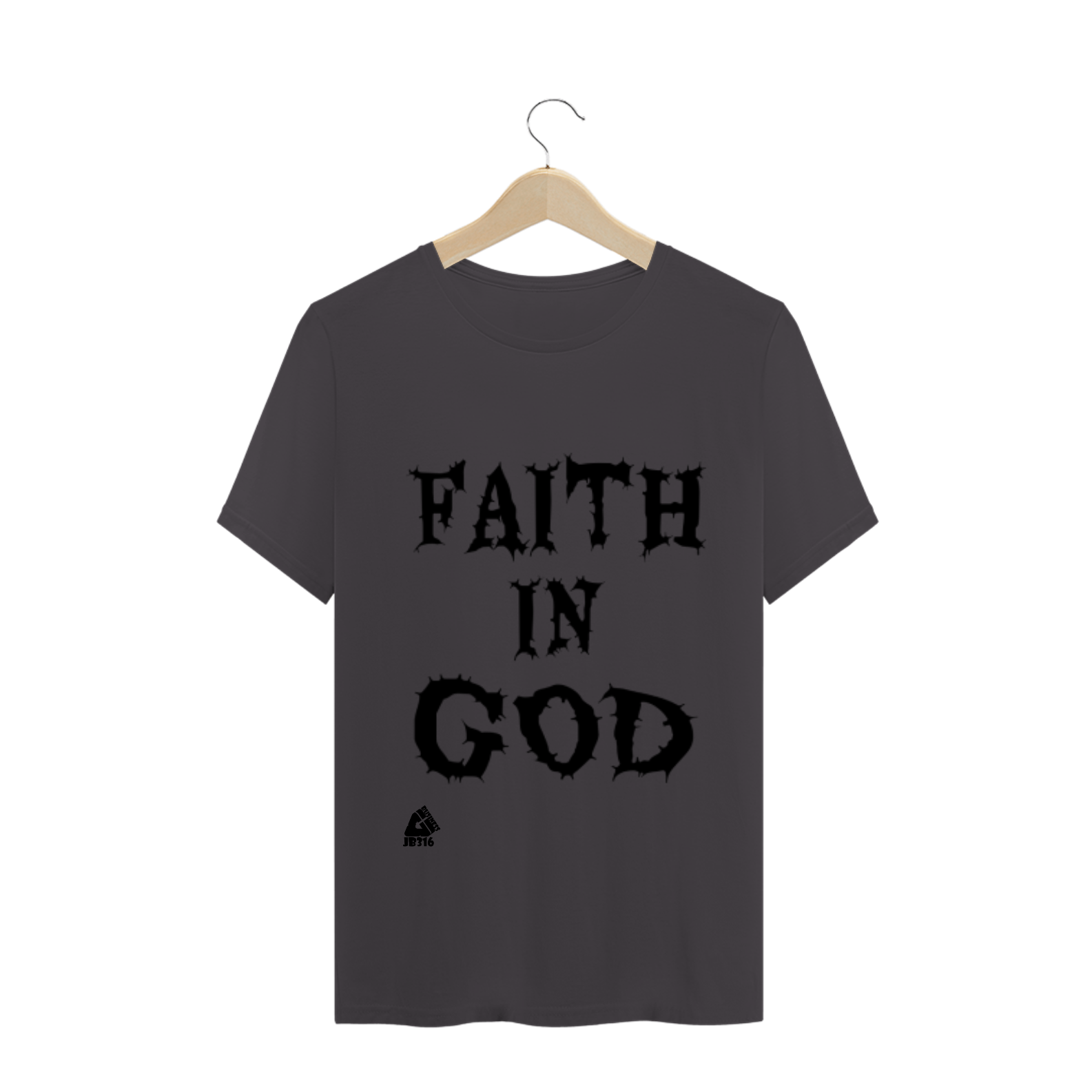 Nome do produto  CAMISETA MASCULINA ESTONADA FAITH IN GOD