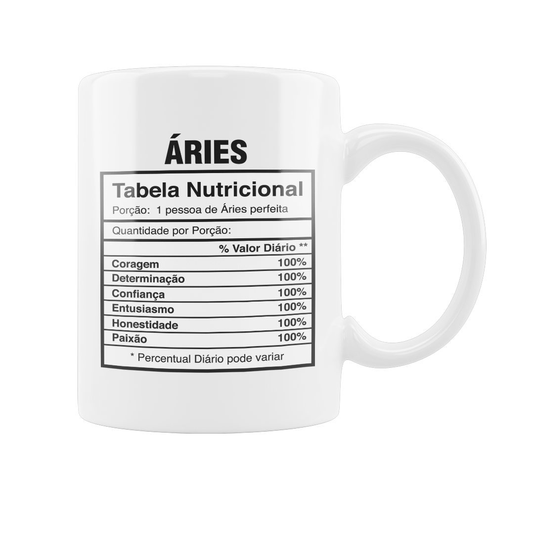 Nome do produto: Áries - Caneca Perfeição