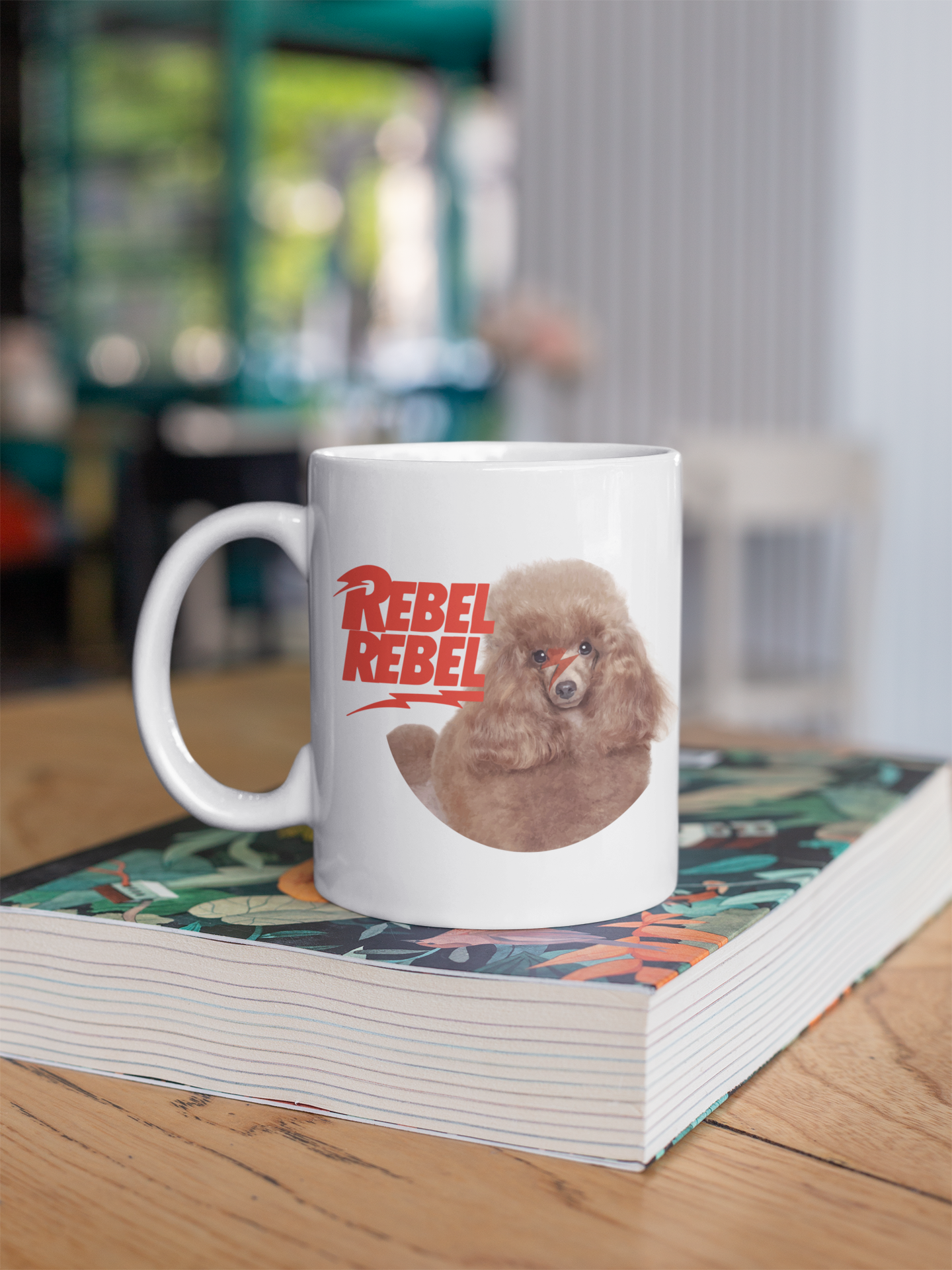 Nome do produto  Caneca - Rebel Rebel Poodle