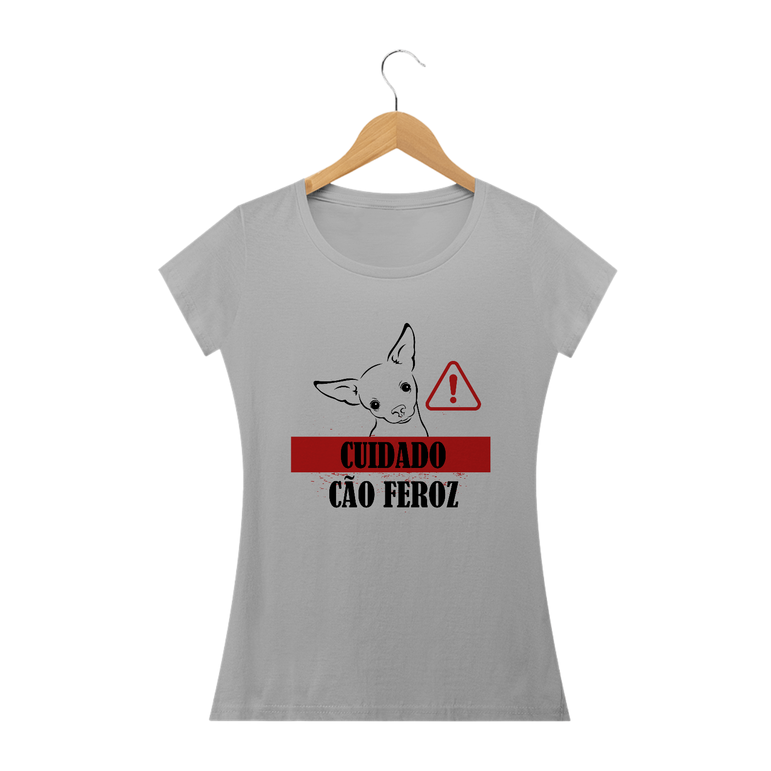 Camiseta Feminina - Pinscher - Cuidado!