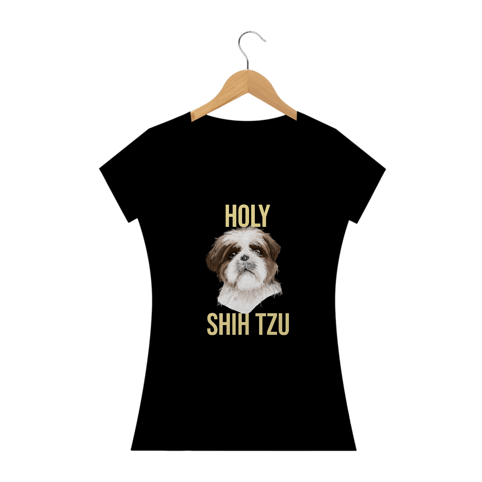 Camiseta Feminina - Holy Shih Tzu
