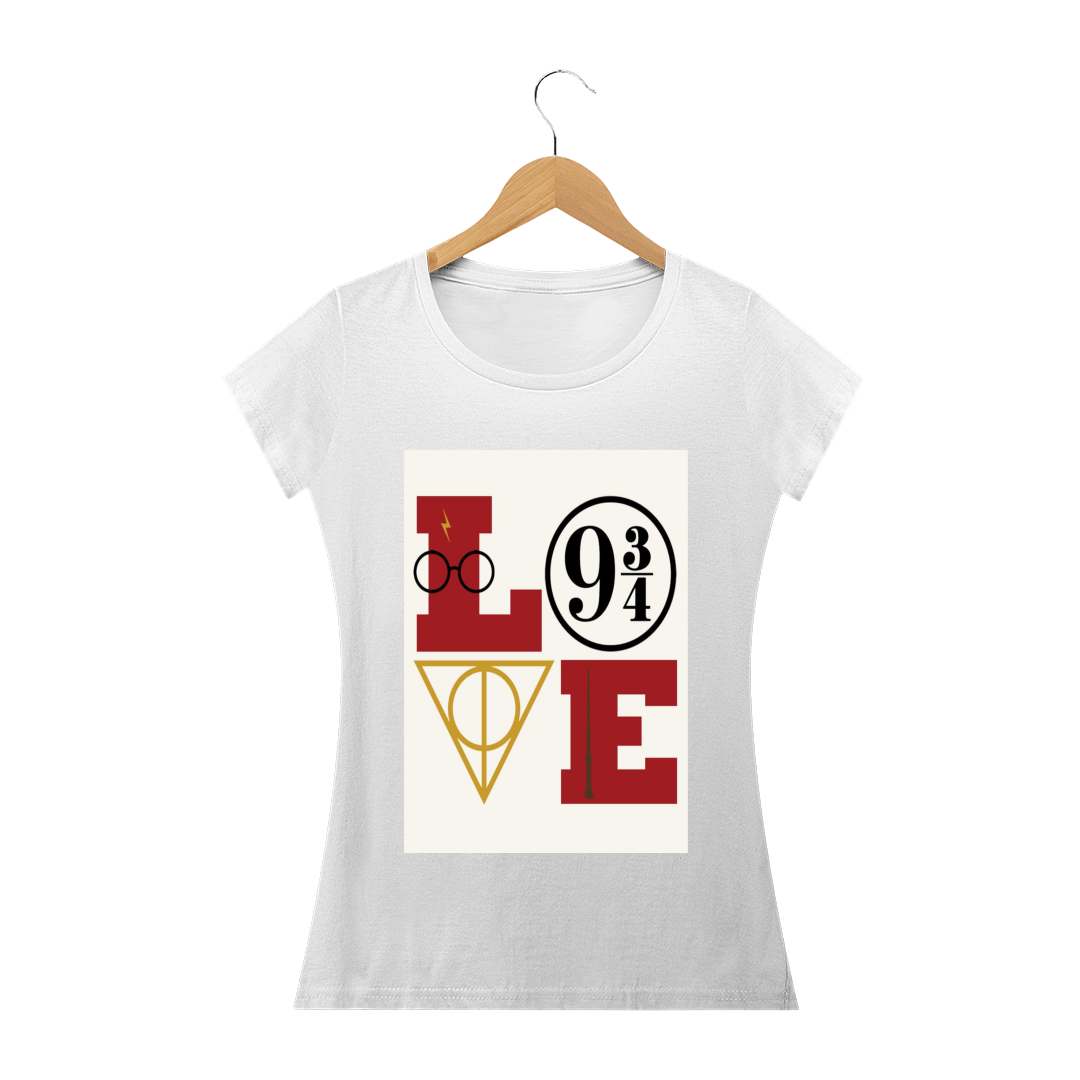 Nome do produto  camiseta feminina - Harry Potter - LOVE