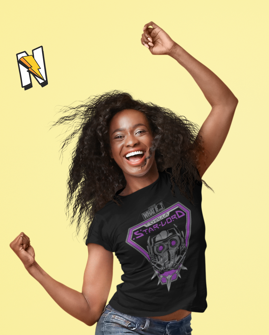 Nome do produto  Camiseta T'Challa Star Lord