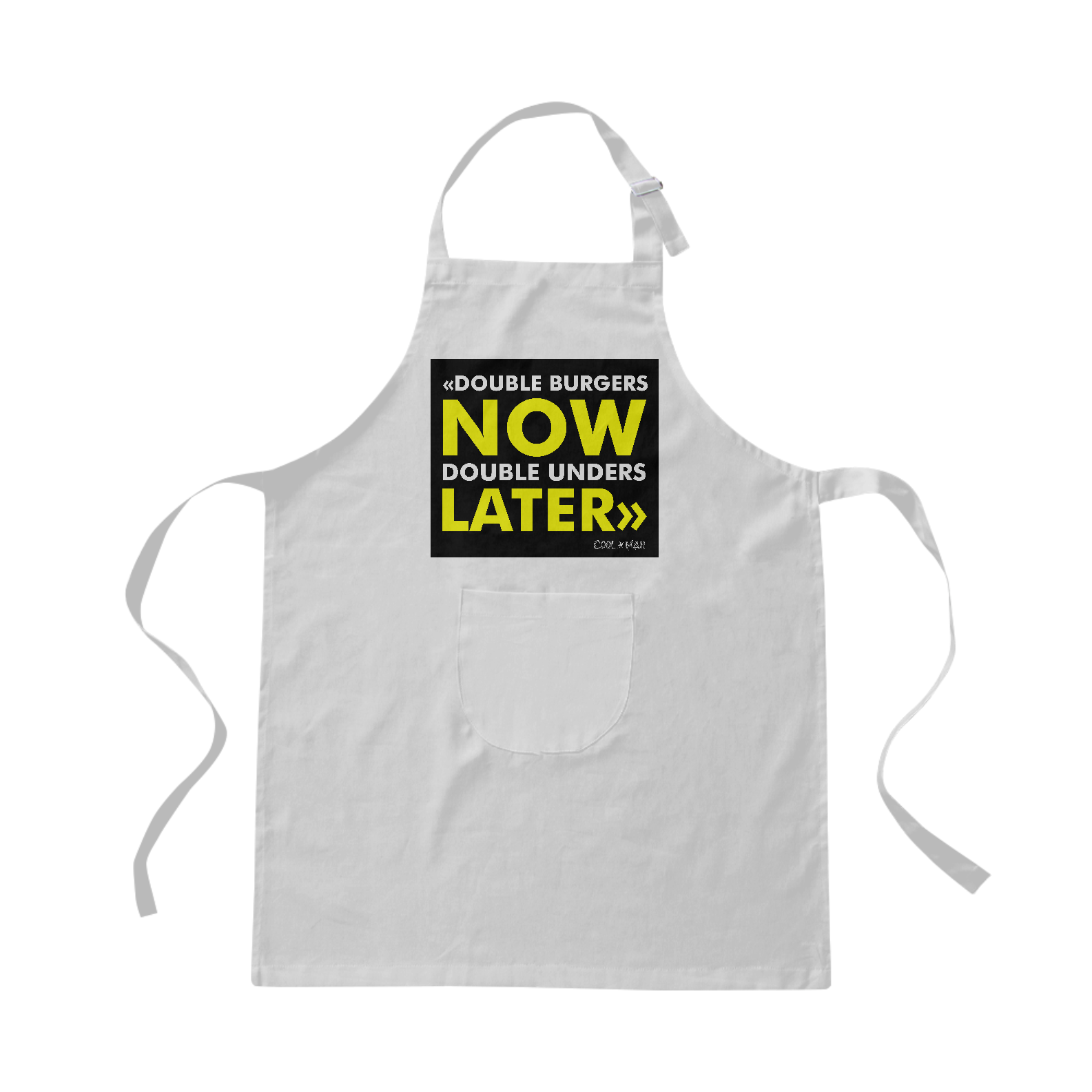 Nome do produto  Avental Double Burgers Now Double Unders Later