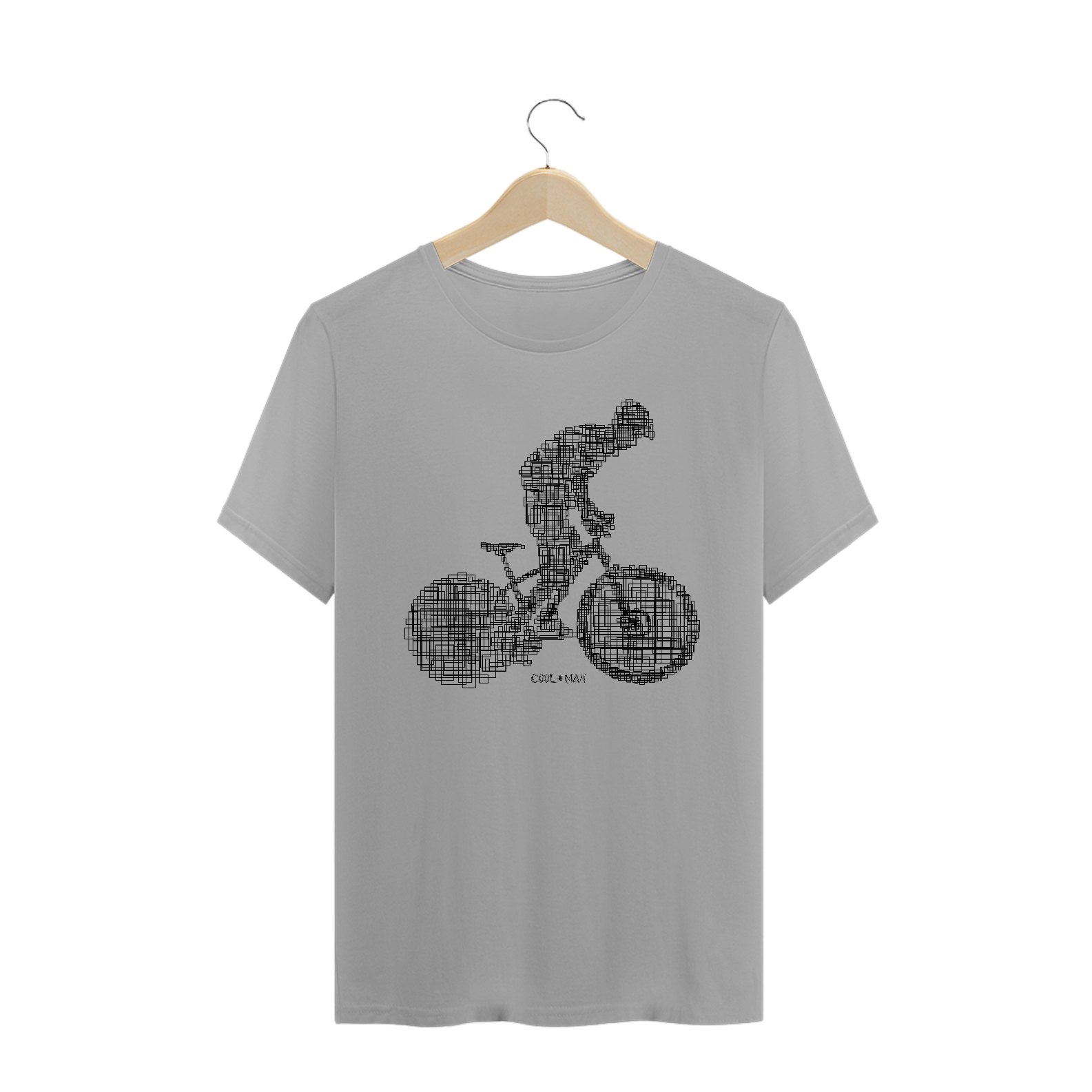 Nome do produto  Camiste MTB - Estampa Preta