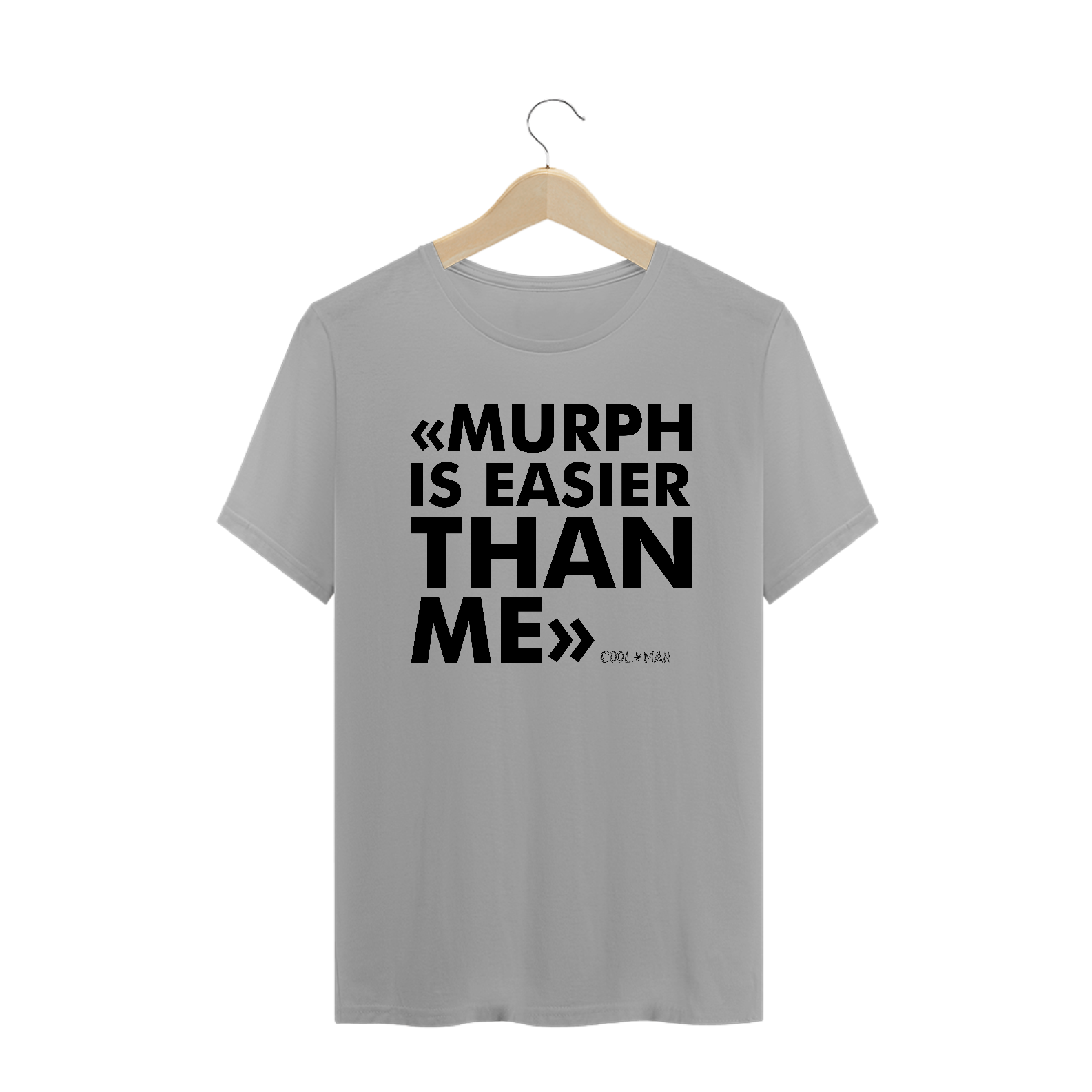 Nome do produto  Camiseta Murph is easier than me - Estampa Preta