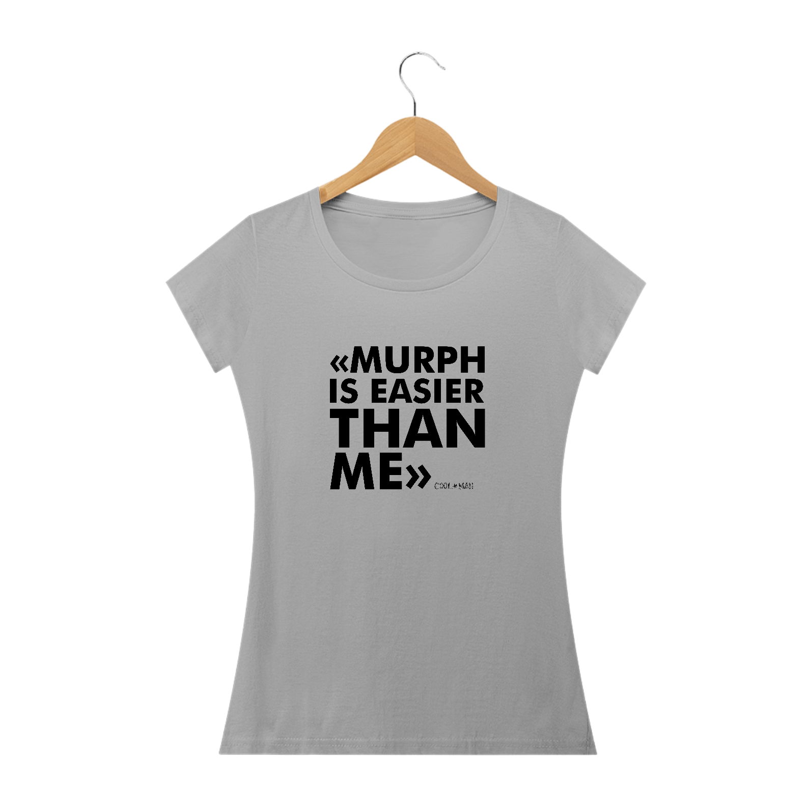 Nome do produto  Camiseta Fem - Murph is easier than me - Estampa preta