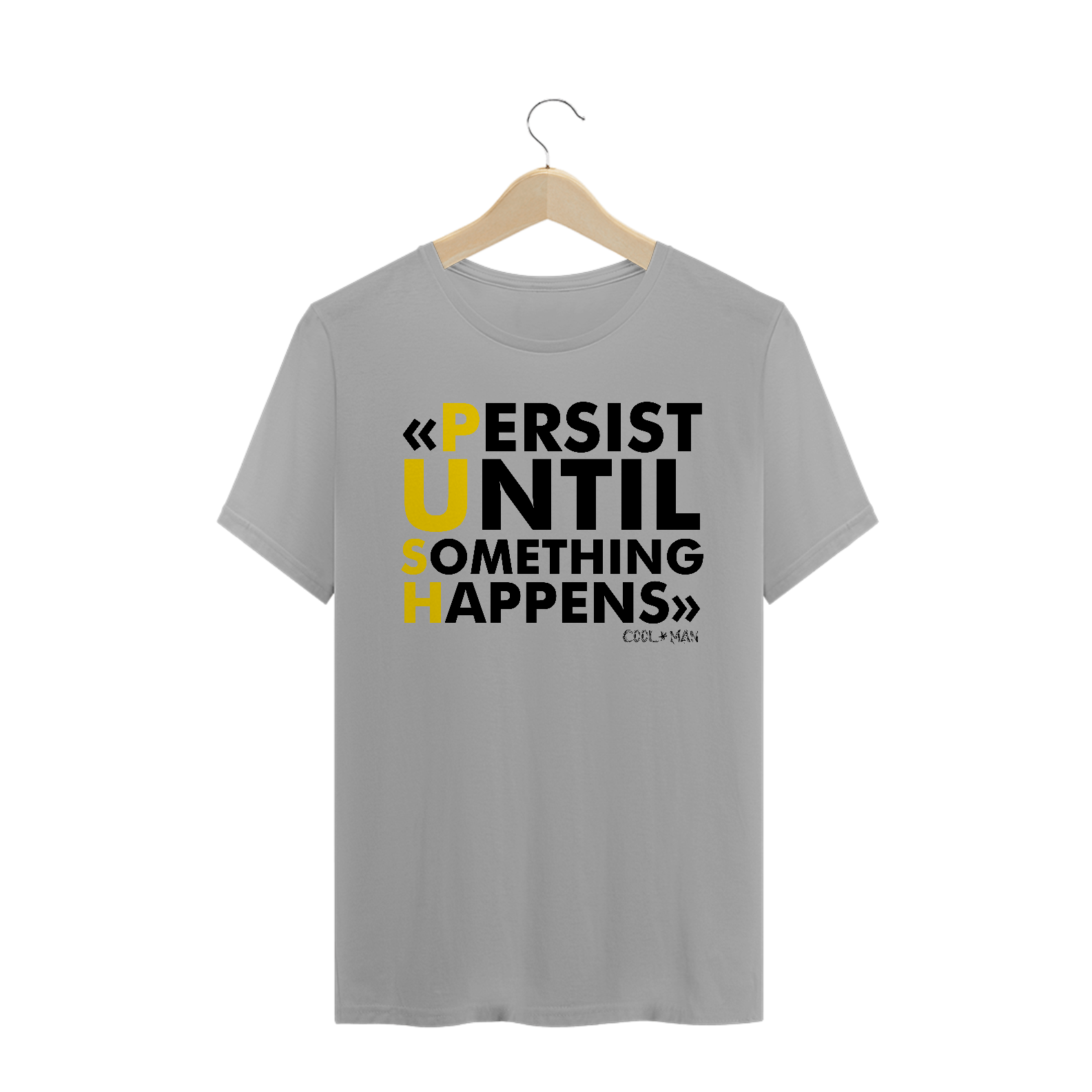 Nome do produto  Camiseta Persist - Estampa preta