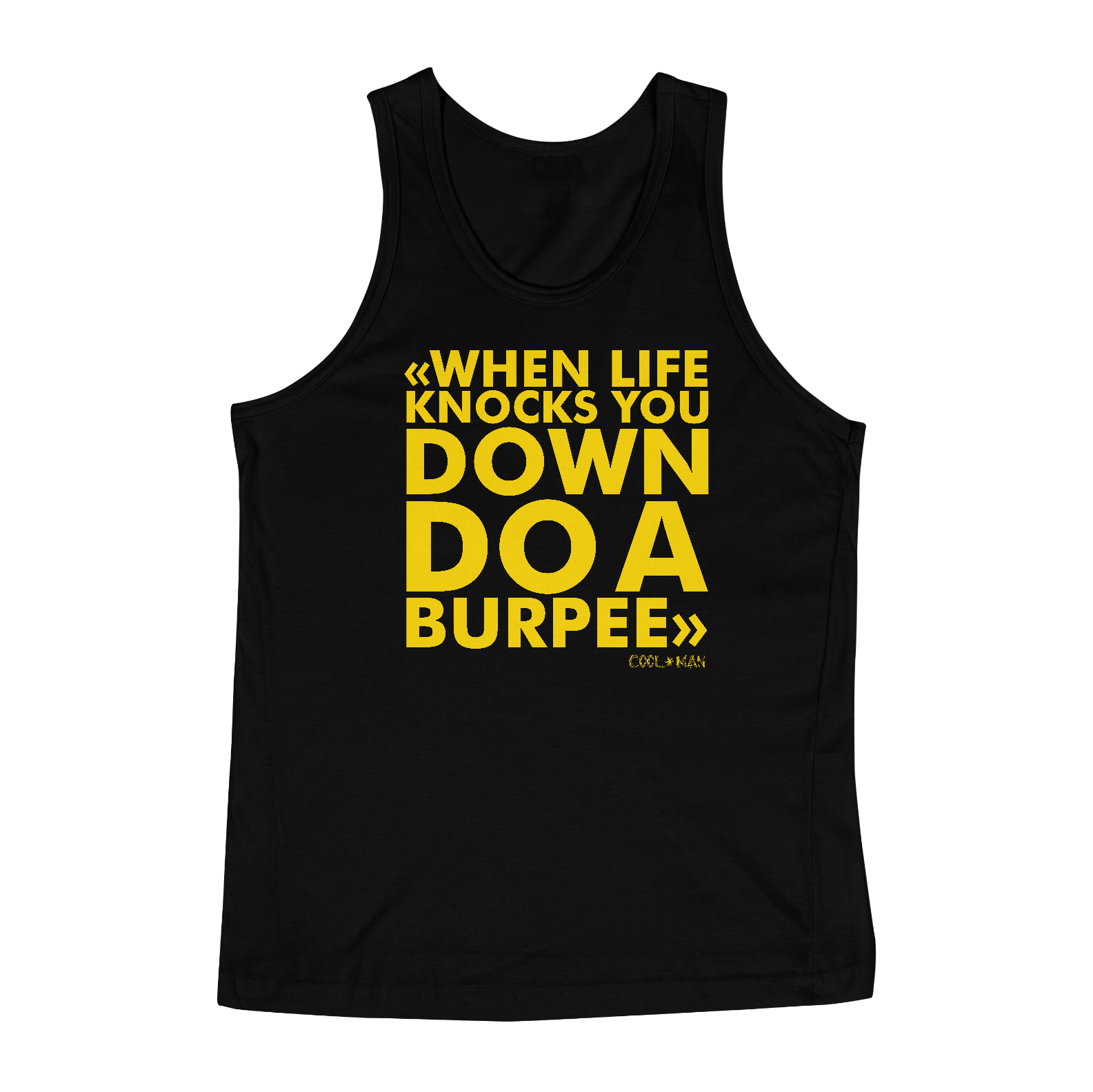 Nome do produto  Regata When life knocks - Estampa amarela