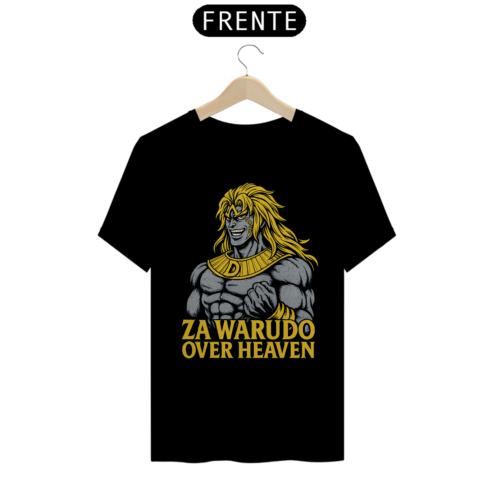 Nome do produto  Camiseta Dio Over Heaven / Heaven Ascension Dio - Jojo’s Bizarre Adventure Eyes Of Heaven - Camiseta Jojo’s Bizarre Adventure