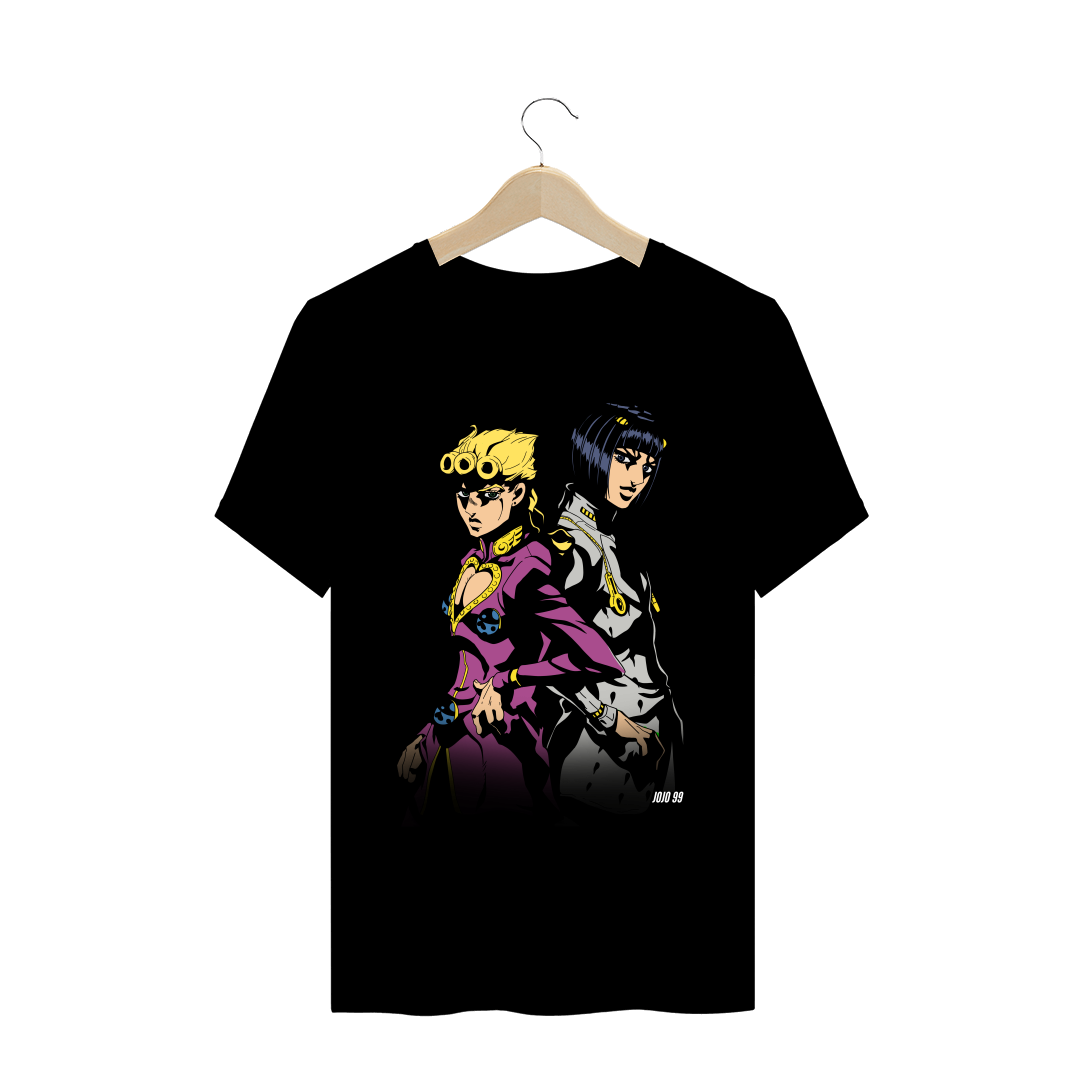 Nome do produto  Camiseta Giorno Giovanna e Bruno Bucciaratti - JoJo's Bizarre Adventure Part 5: Vento Áureo e Golden Wind