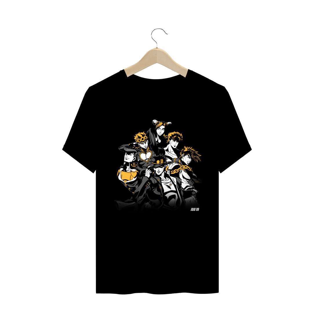 Nome do produto  Camiseta Jonathan, Joseph, Jotaro, Josuke, Giorno e Jolyne  (Todos os Joestar) - JoJo's Bizarre Adventure