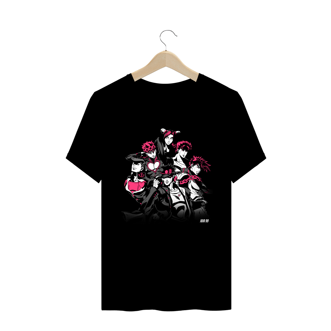 Nome do produto  Camiseta Jonathan, Joseph, Jotaro, Josuke, Giorno e Jolyne (Todos os Joestar) - JoJo's Bizarre Adventure ALTERNATIVO