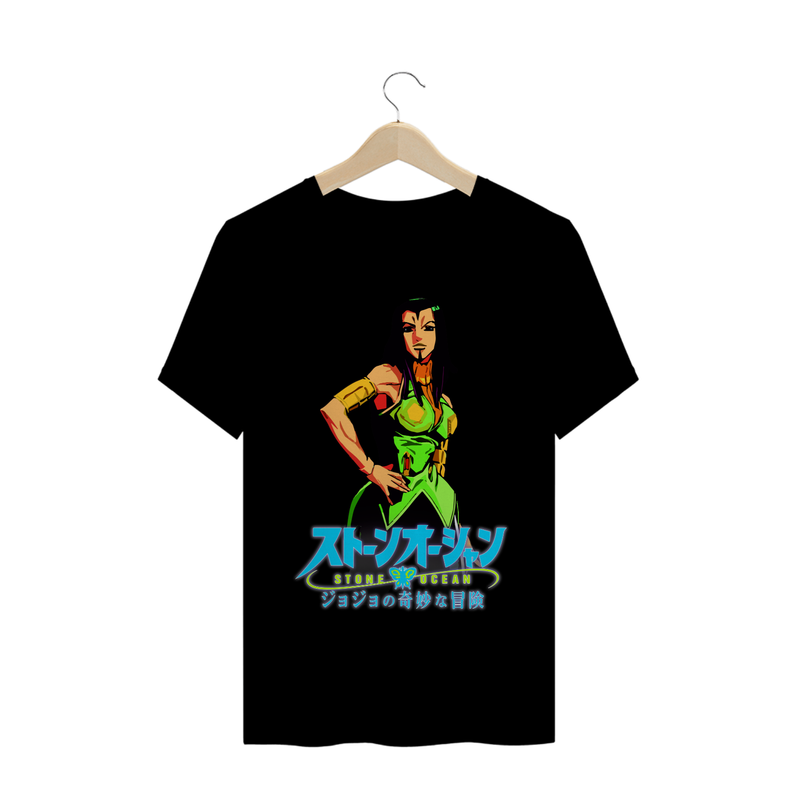 Nome do produto  Camiseta Ermes Costello - Camisa JoJo Stone Ocean