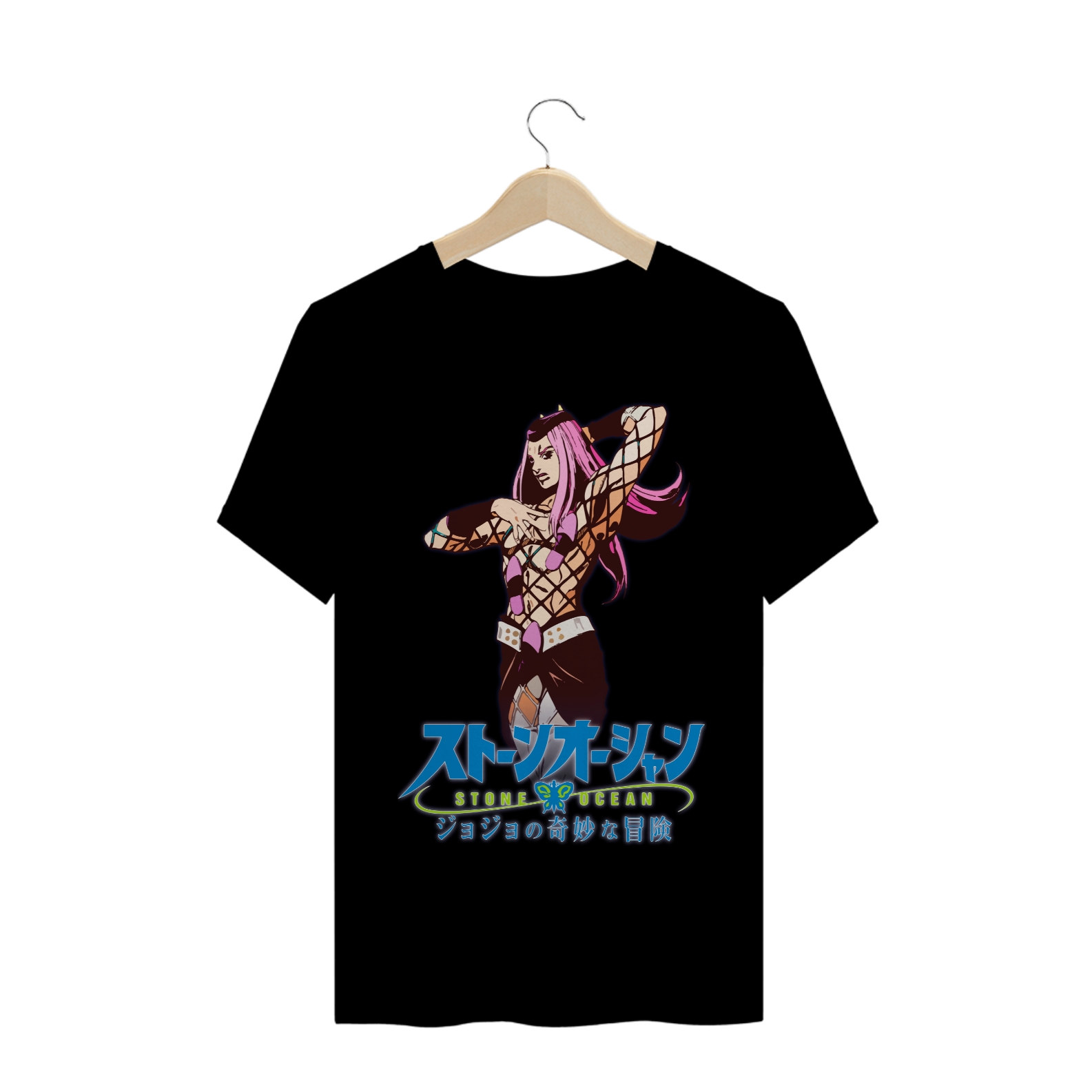 Nome do produto  Camiseta Narciso Anasui - Camisa Jojo's Bizarre Adventure Stone Ocean
