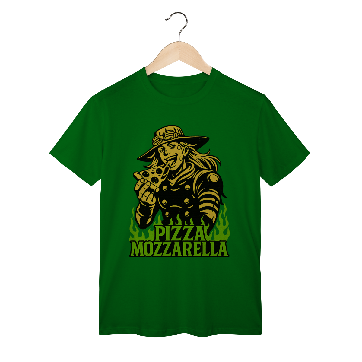 Nome do produto  Camiseta Gyro Zeppeli - Pizza Mozzarella