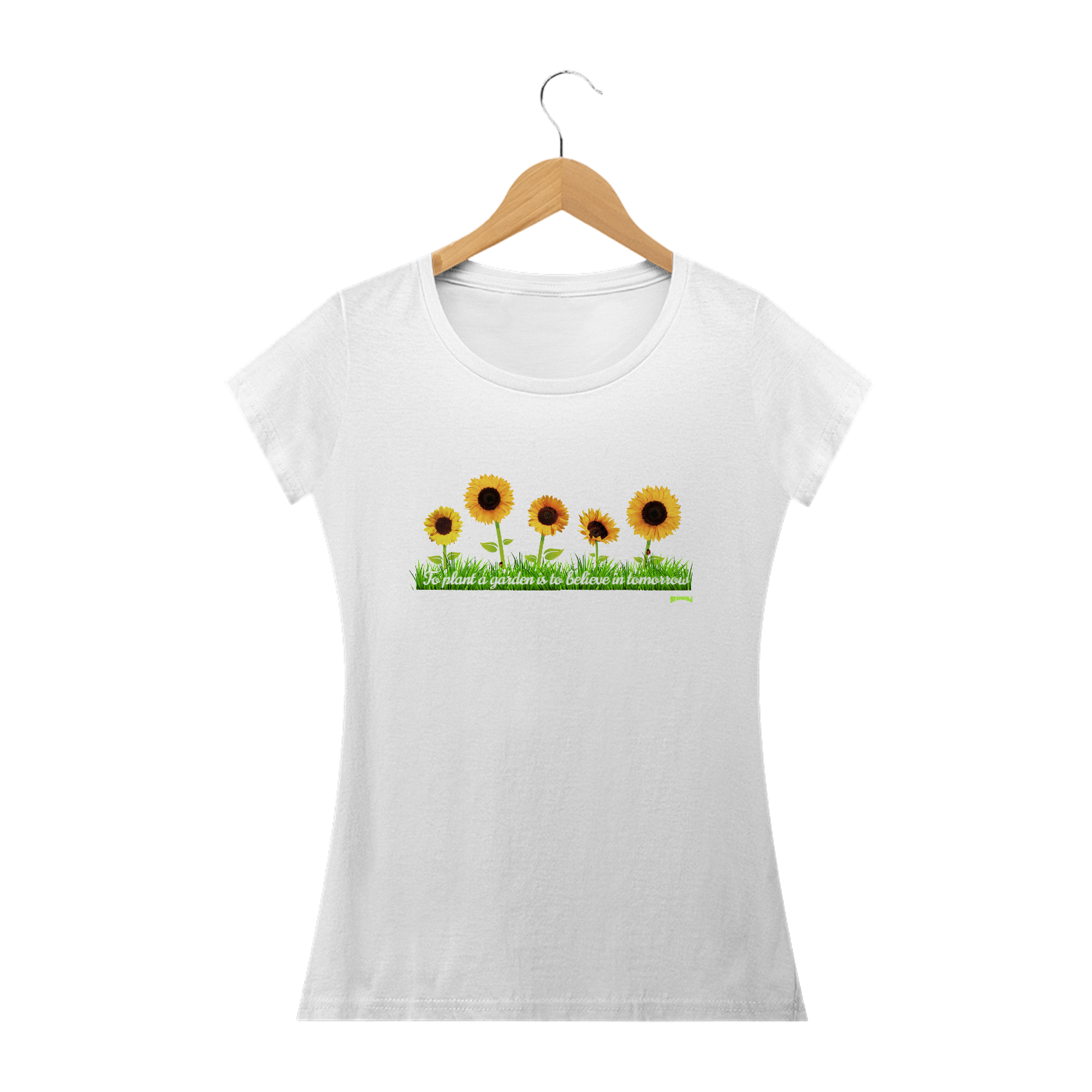 Nome do produto  Camiseta Feminina Girassol Long Baby Quality