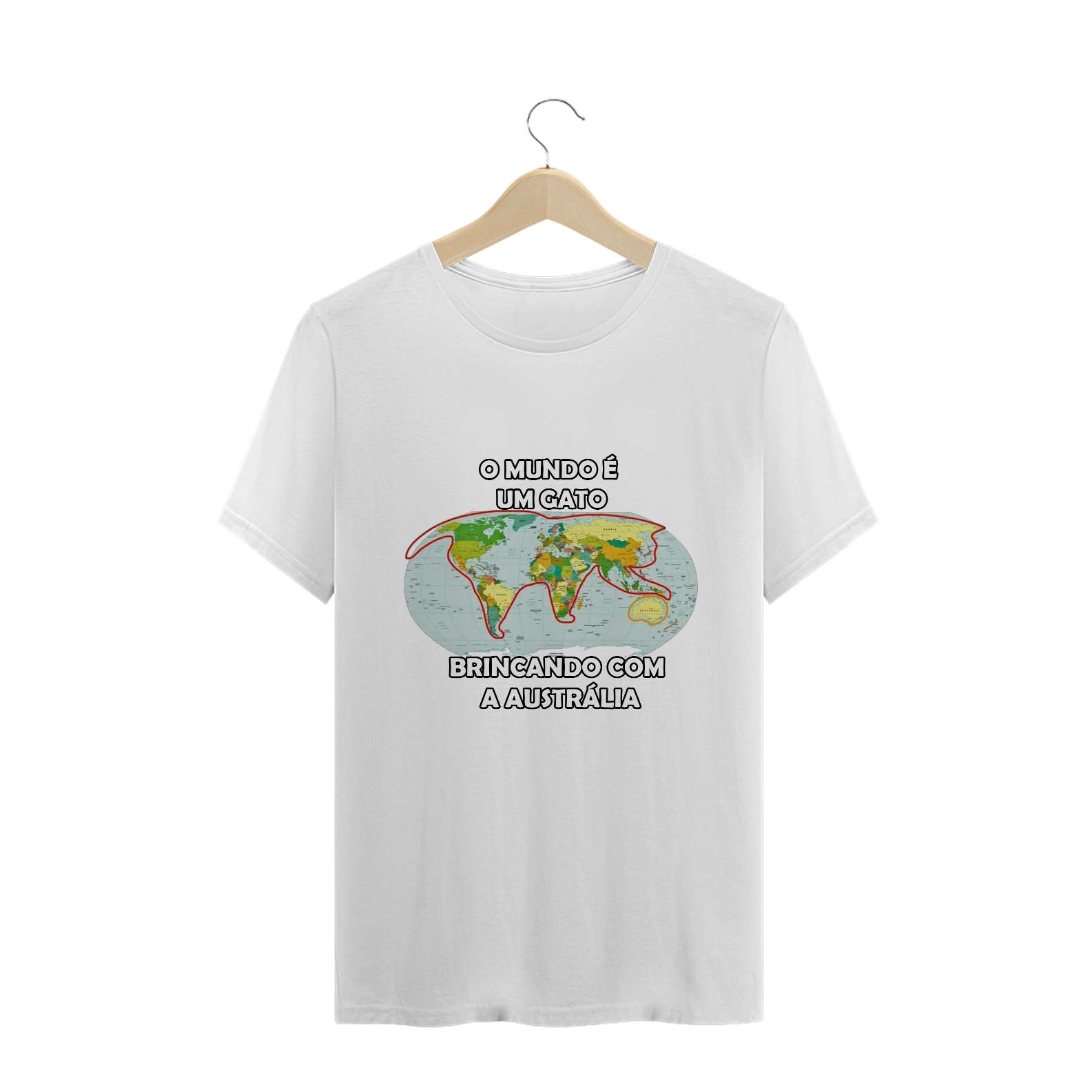 Nome do produto  Camiseta Mapa Mundi