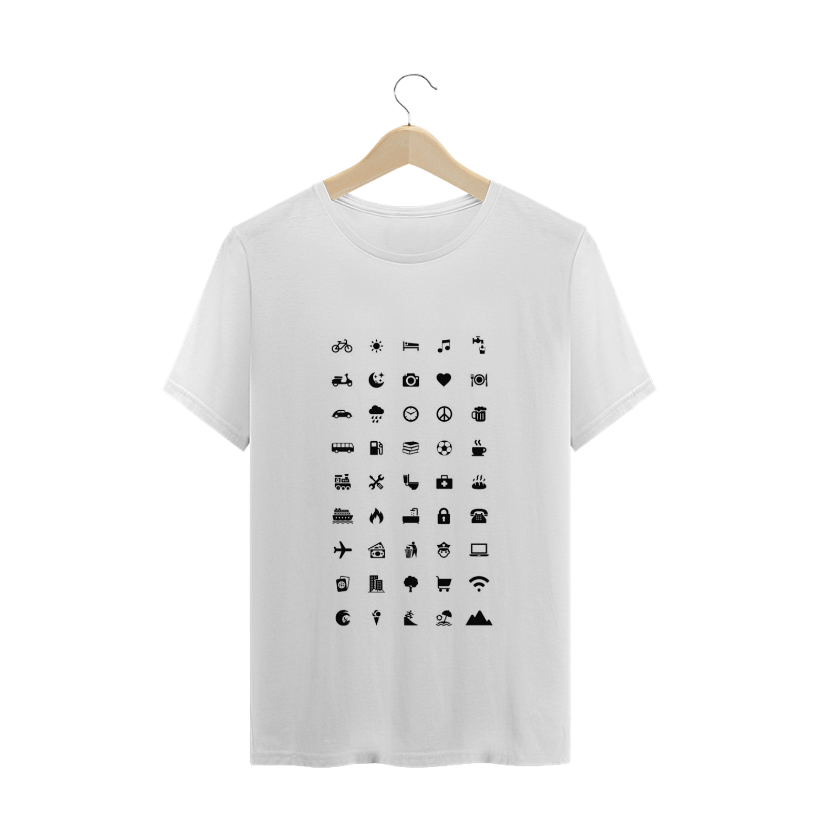 Nome do produto  Camiseta Viagem Branca