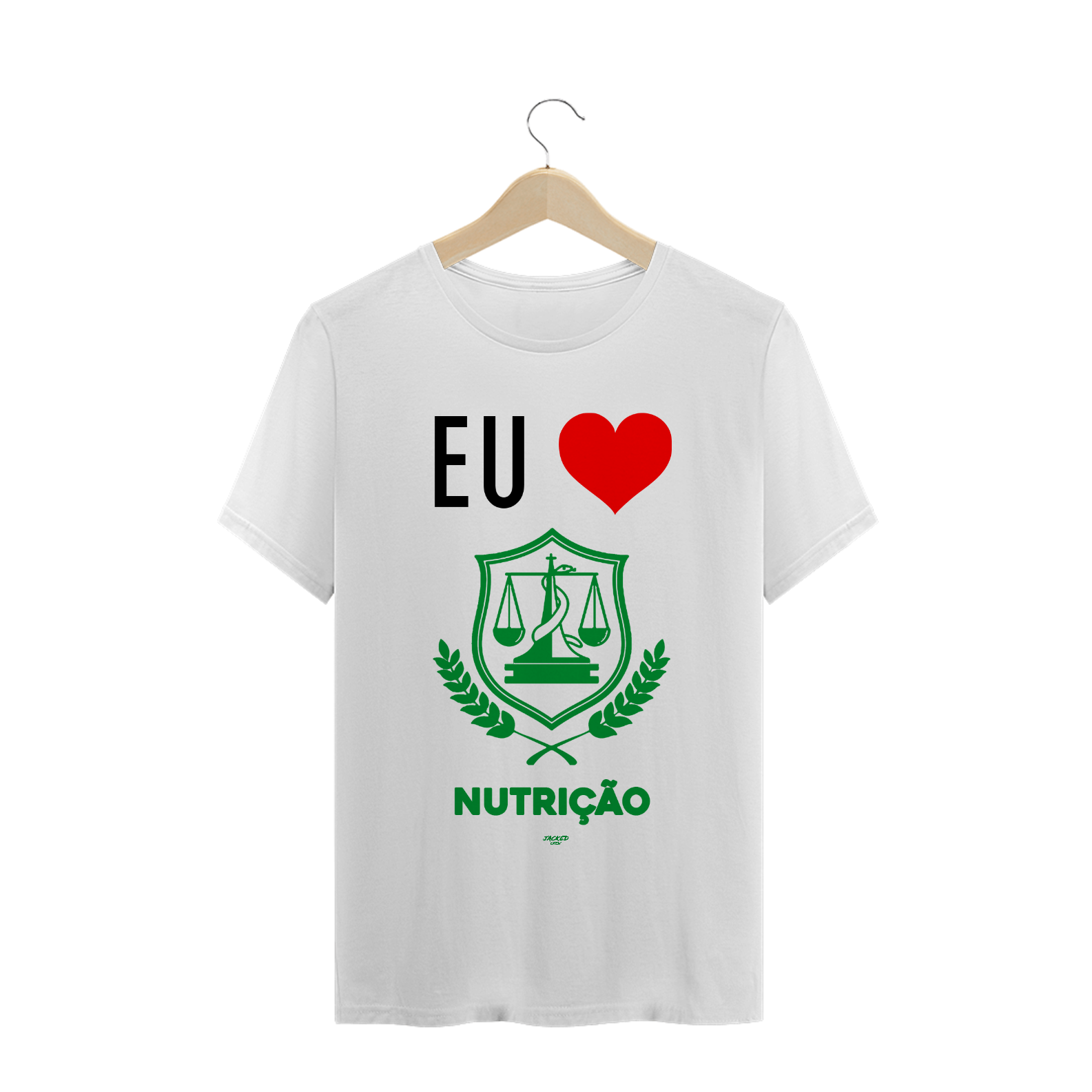 Nome do produto  Camiseta EU <3 NUTRIÇÃO - WHITE