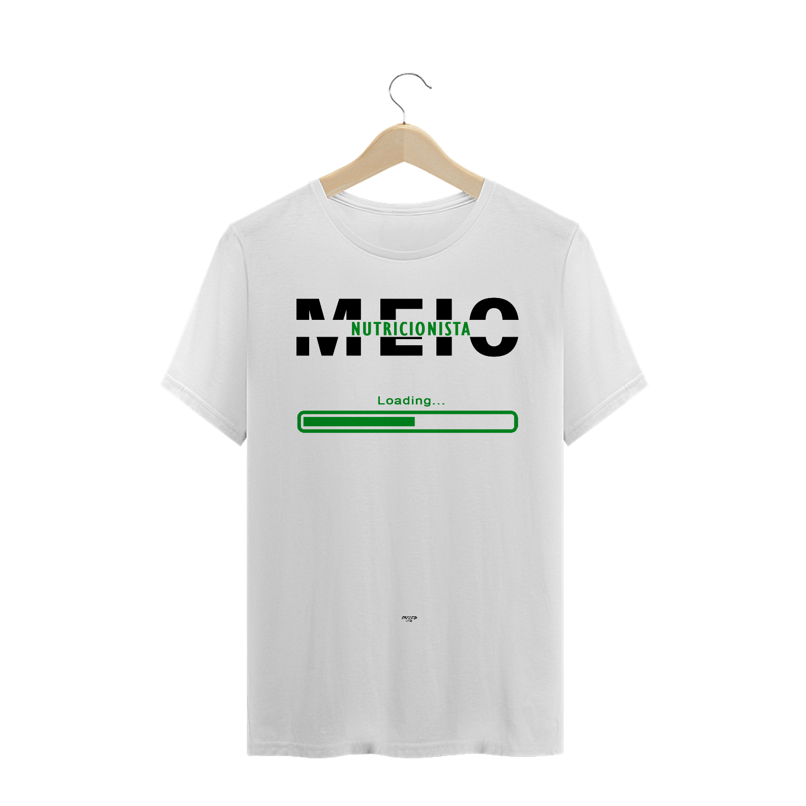 Nome do produto  Camiseta - MEIO NUTRICIONISTA - WHITE