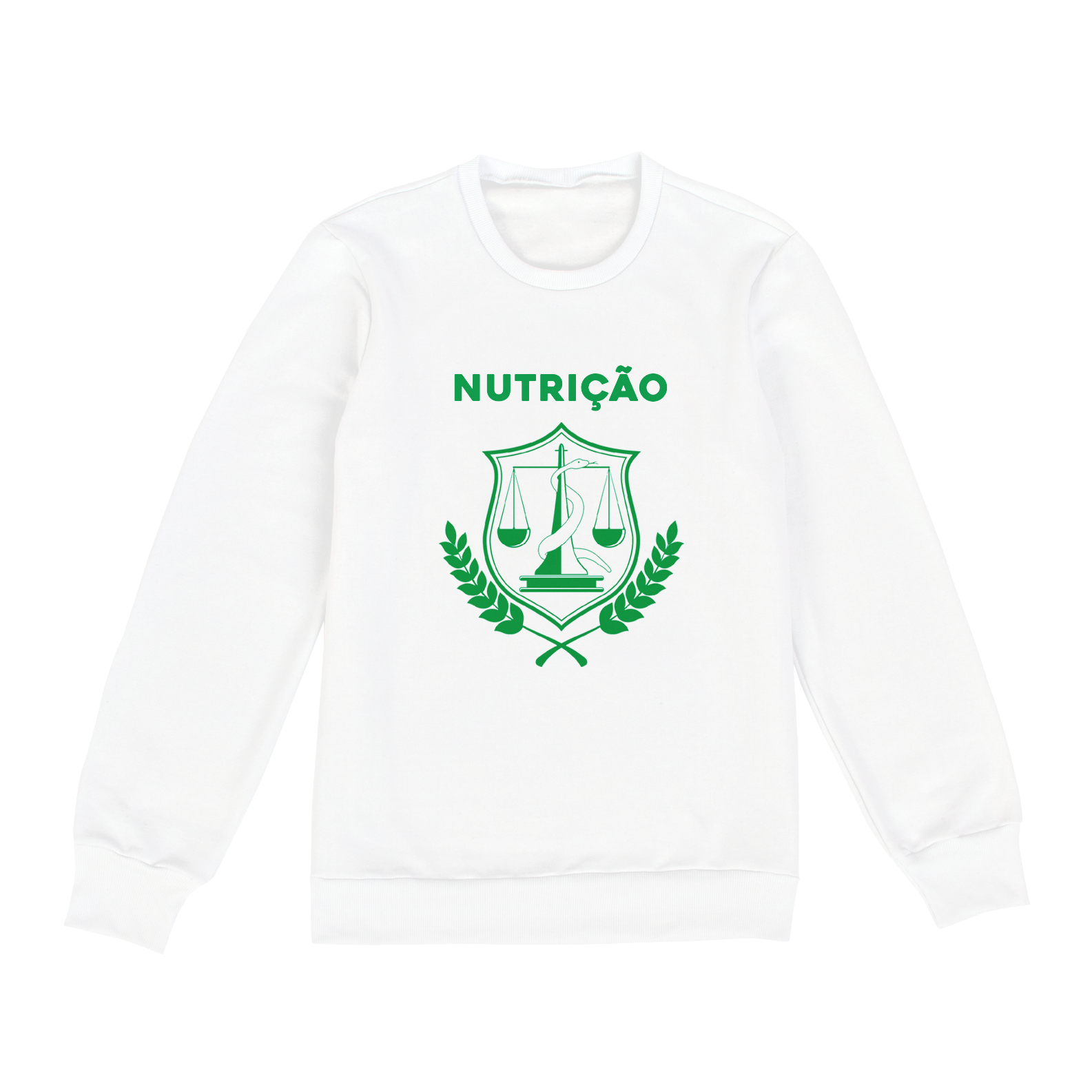 Nome do produto  Moletom NUTRIÇÃO - WHITE