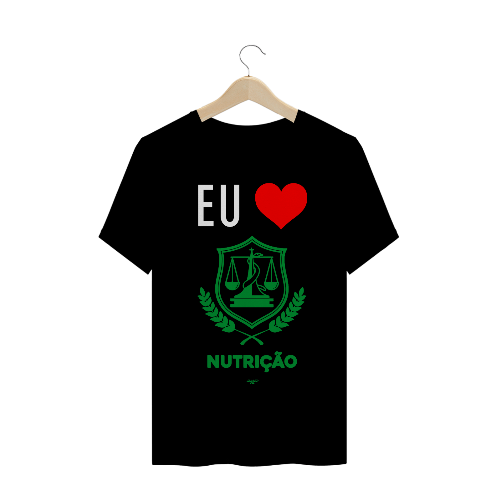 Nome do produto  Camiseta EU <3 NUTRIÇÃO - BLACK