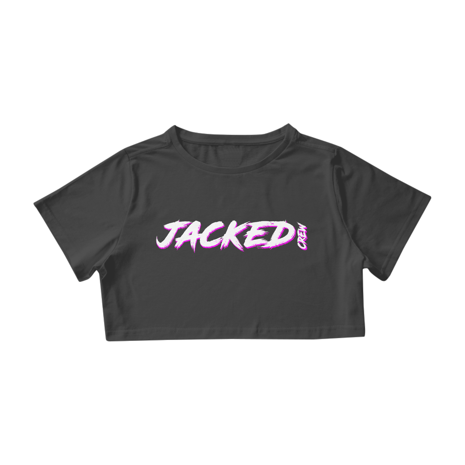 Nome do produto  Cropped JACKED CREW - (Pink Detailed)- BLACK