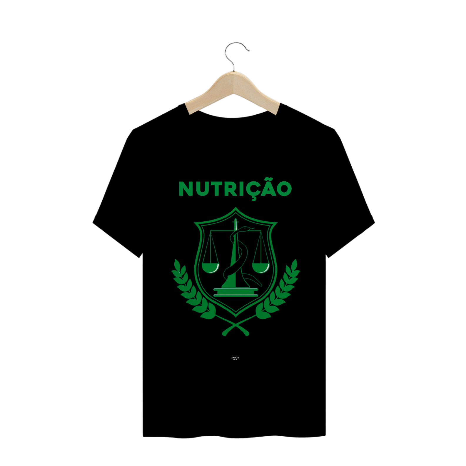 Nome do produto  Camiseta - NUTRIÇÃO LOGO - BLACK