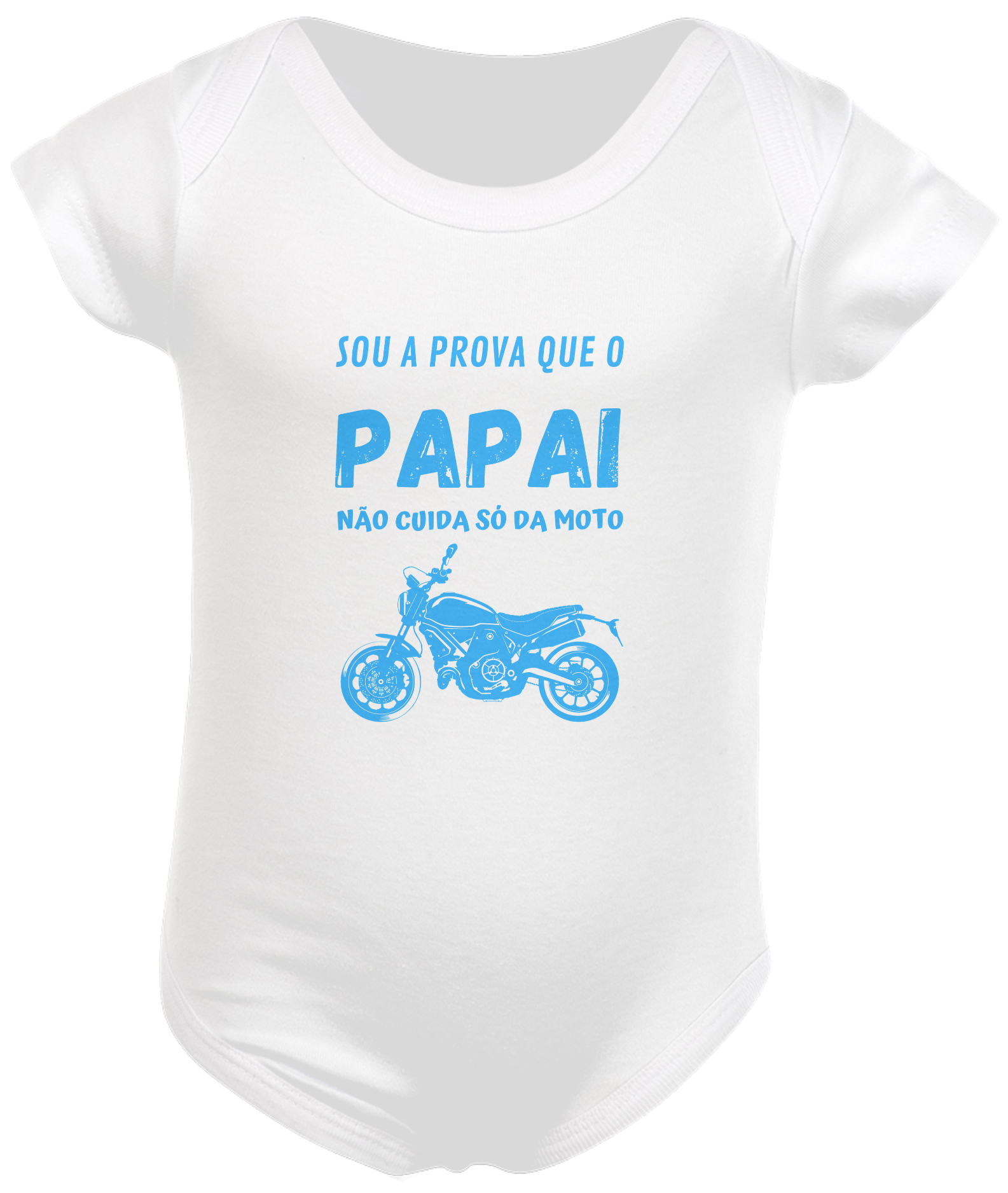 Nome do produto  Body Prova do Papai azul