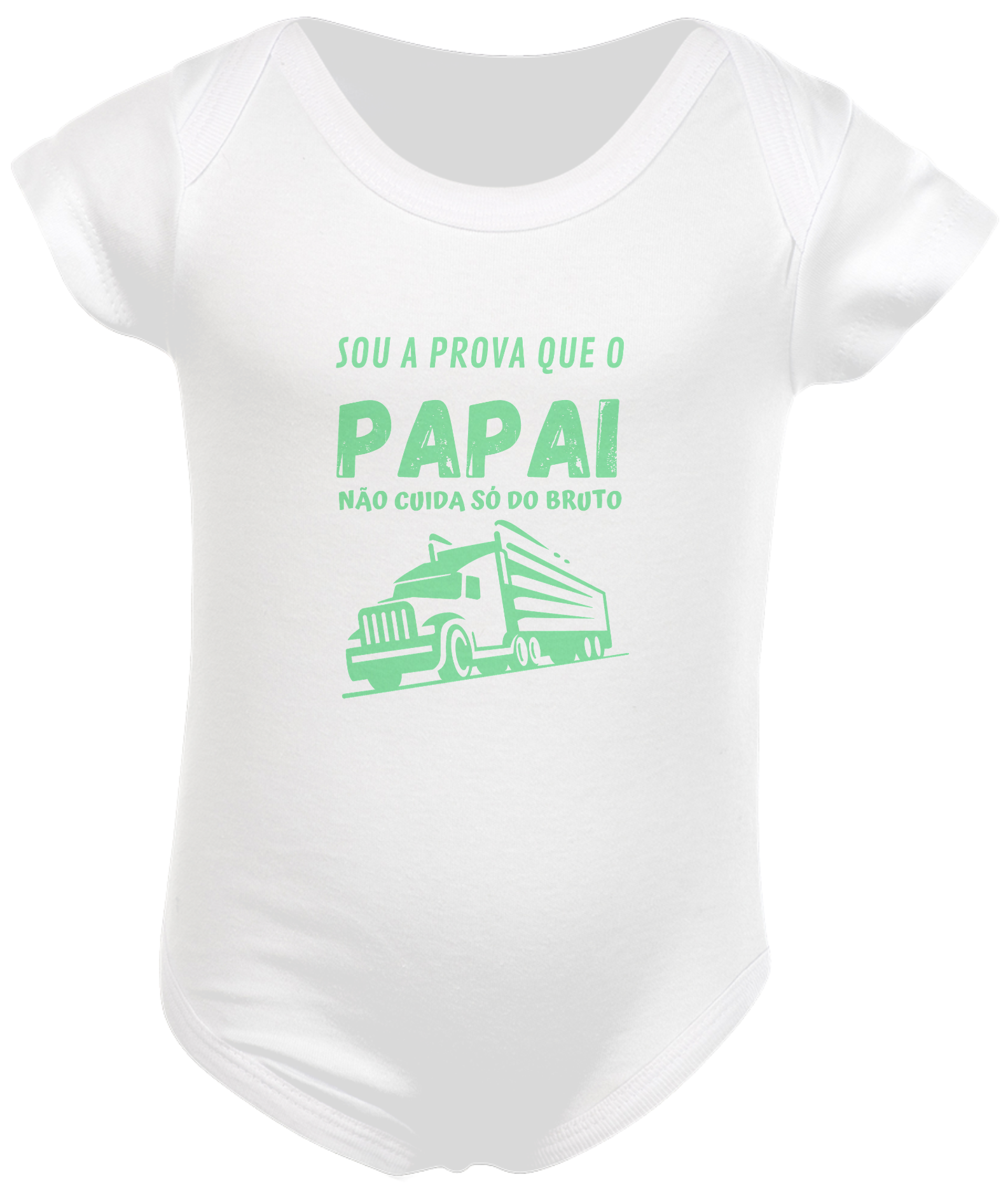 Nome do produto  Body Prova do Papai truck verde