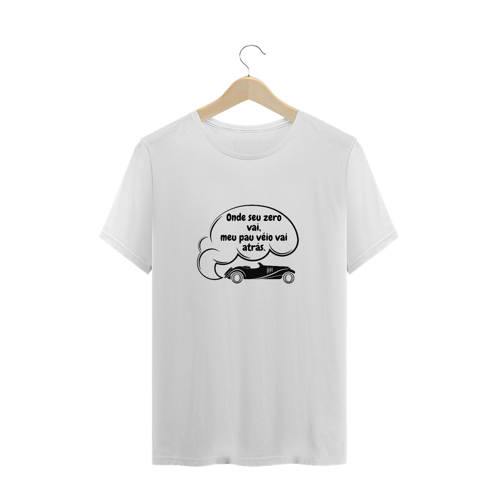 Nome do produto  Camiseta Plus Size Pau Véio