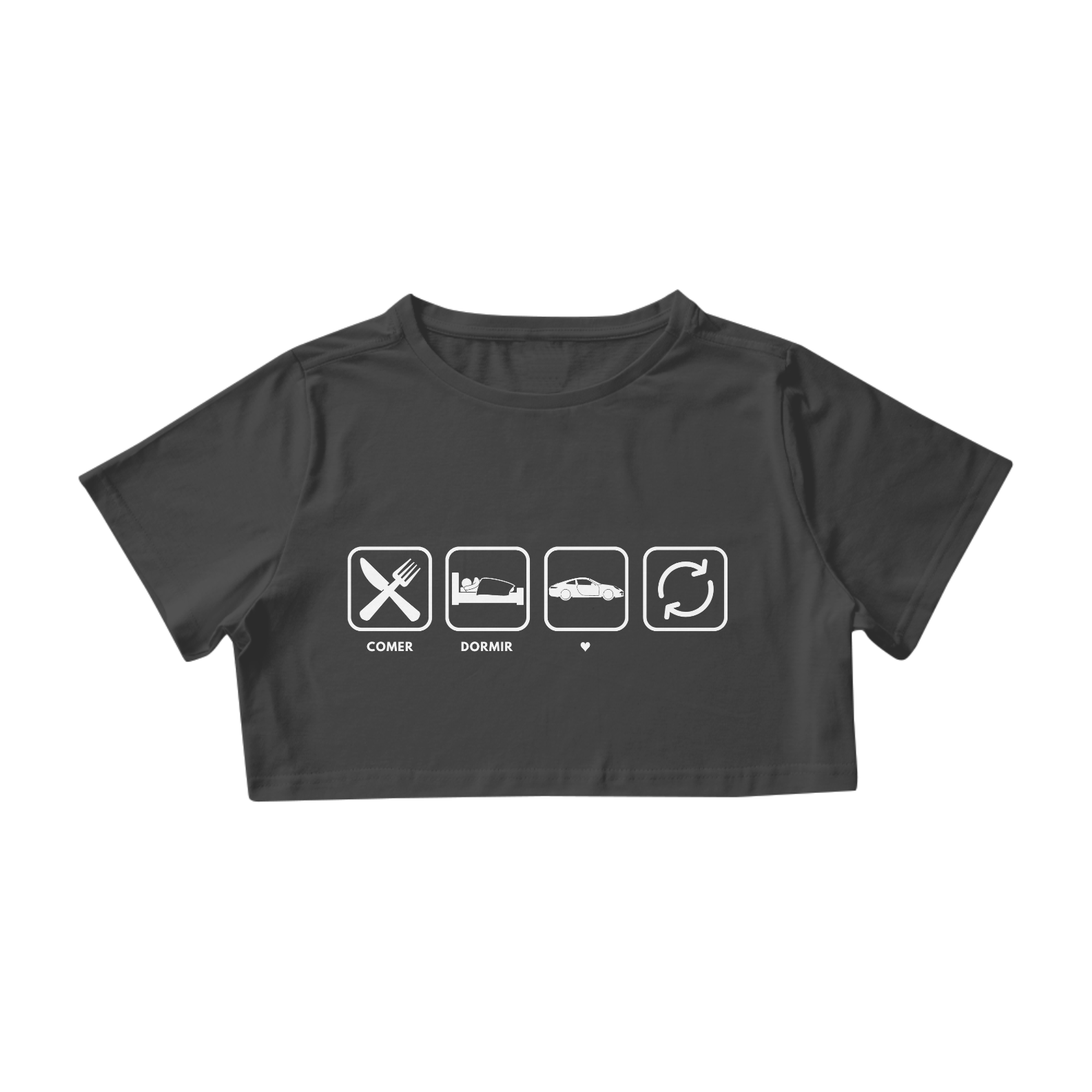 Nome do produto  Cropped Dia a Dia carro branco