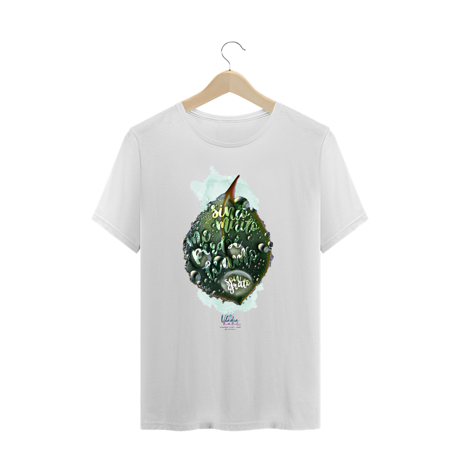 Nome do produto  Cam. PLUS SIZE unissex Orvalho - Ho'oponopono - Vladia Hass