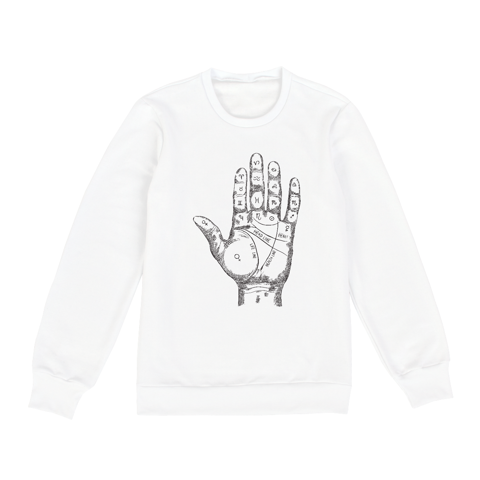 Nome do produto  Moletom - Quirologia - Leitura das Mãos
