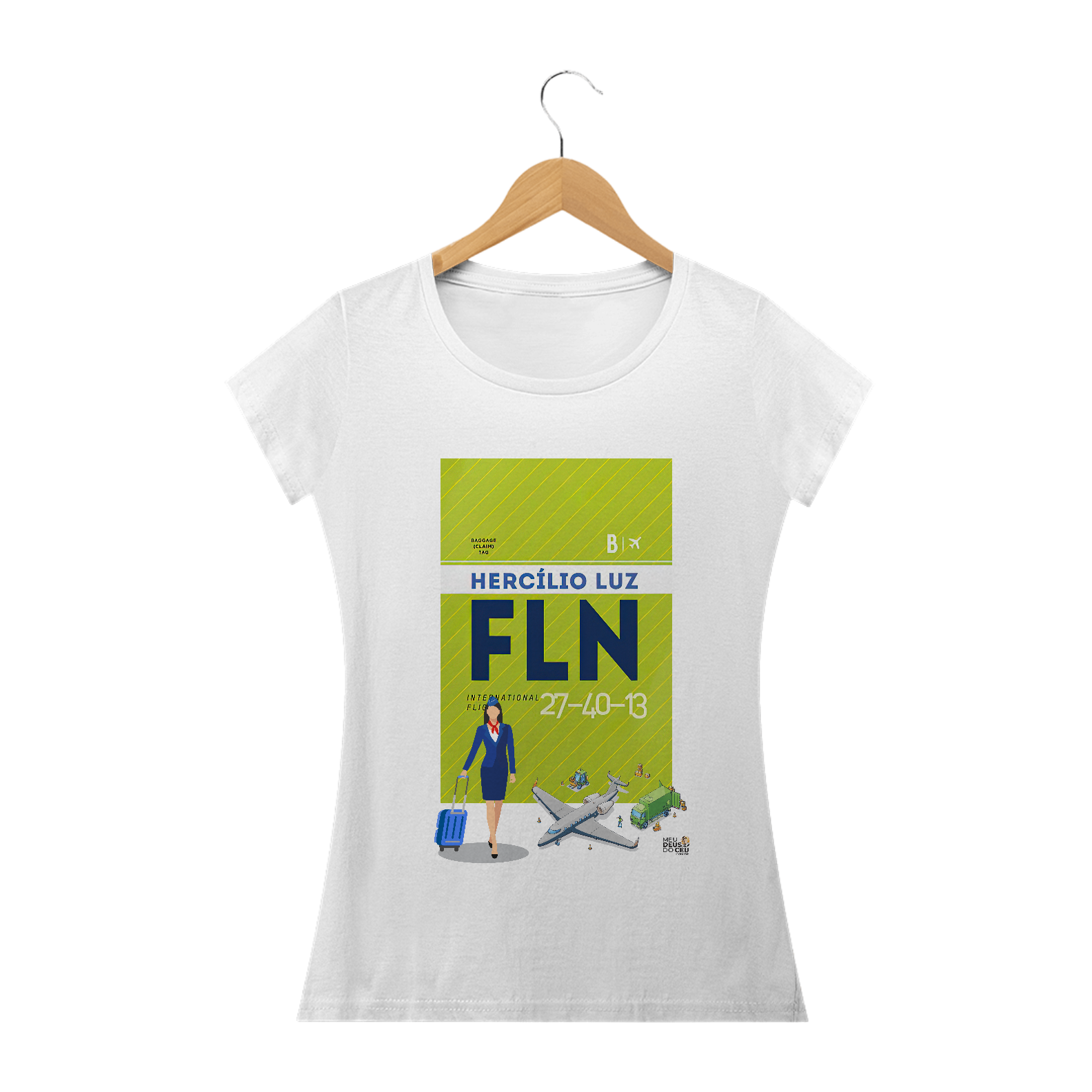 Nome do produto  Babylook Fem. FLN IATA Hercílio Luz Florianópolis Comissária