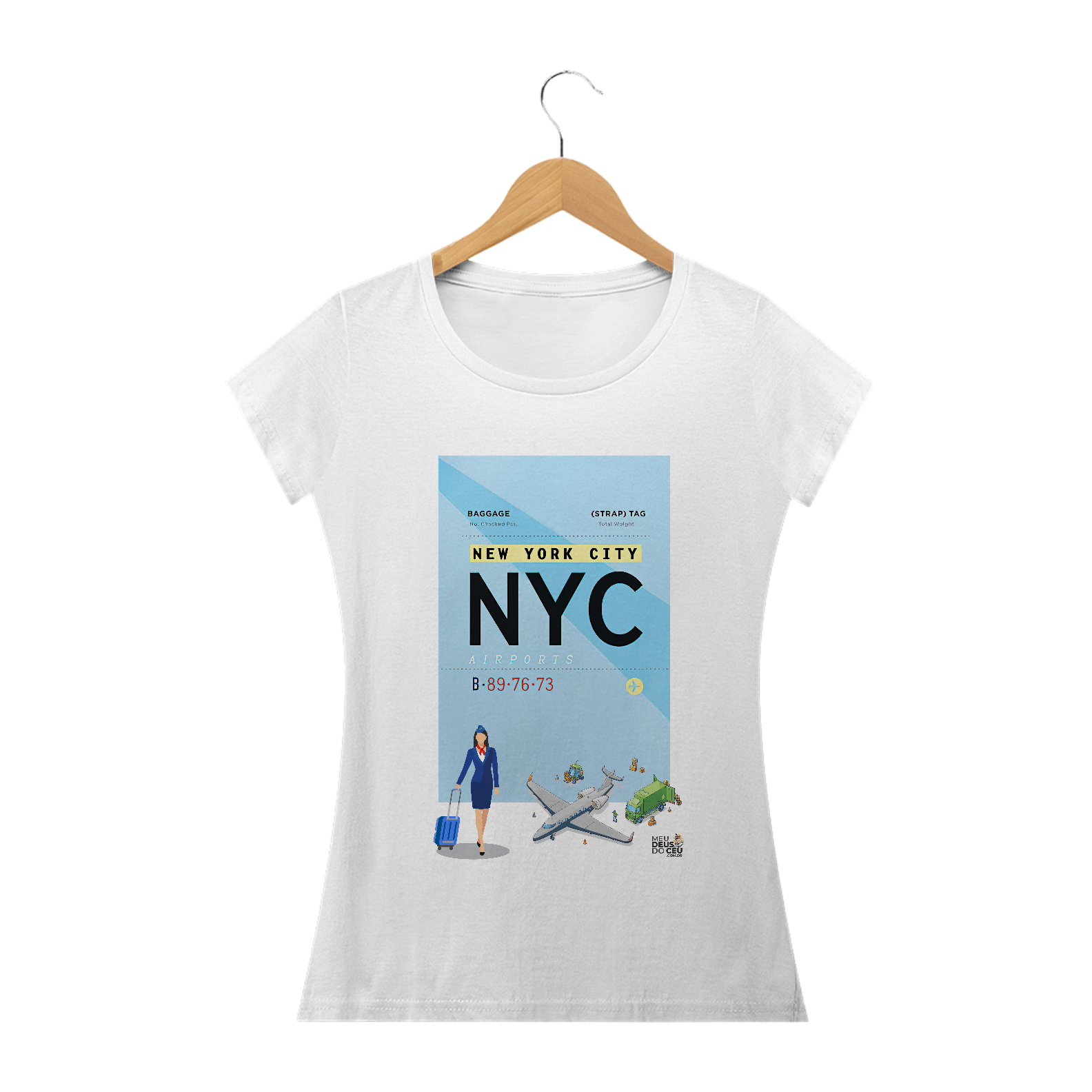 Nome do produto  Babylook Fem. NYC IATA New York Comissária