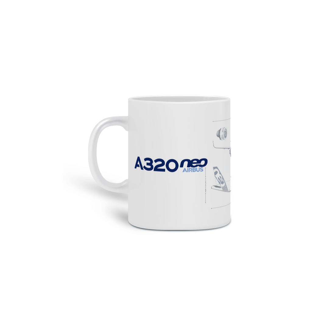 Nome do produto  Caneca Airbus A320 Neo