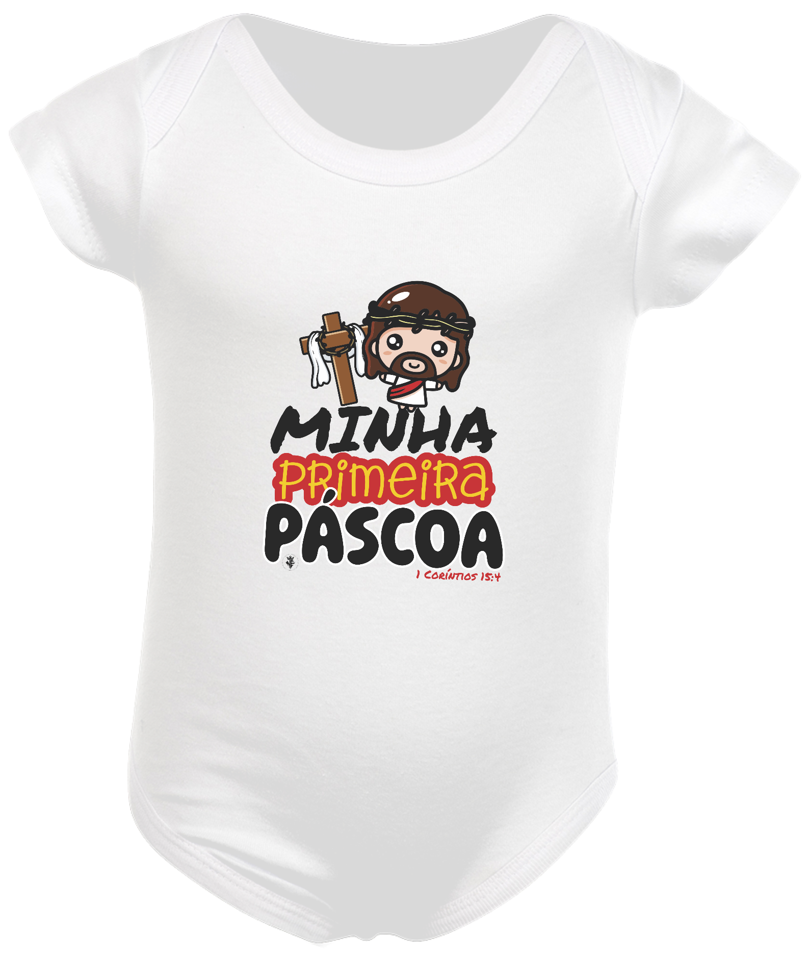 BODY INFANTIL MINHA PRIMEIRA PASCOA